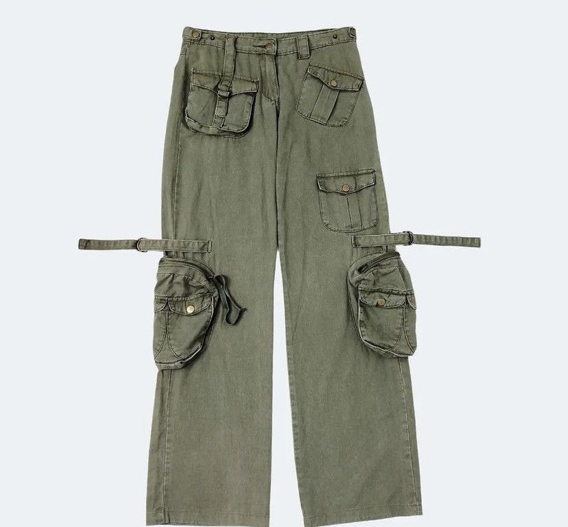 💥travis scott💥JAPANESE JEANS BONDAGE TACTICAL MULTI CARGO