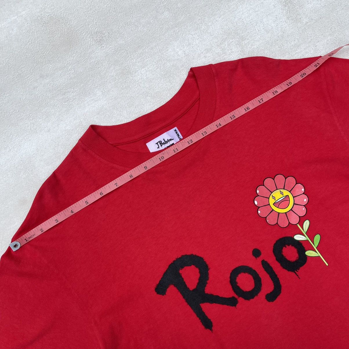 J Balvin × Takashi Murakami Takashi murakami J balvin Rojo tee Size US L / EU 52-54 / 3 - 8 Thumbnail