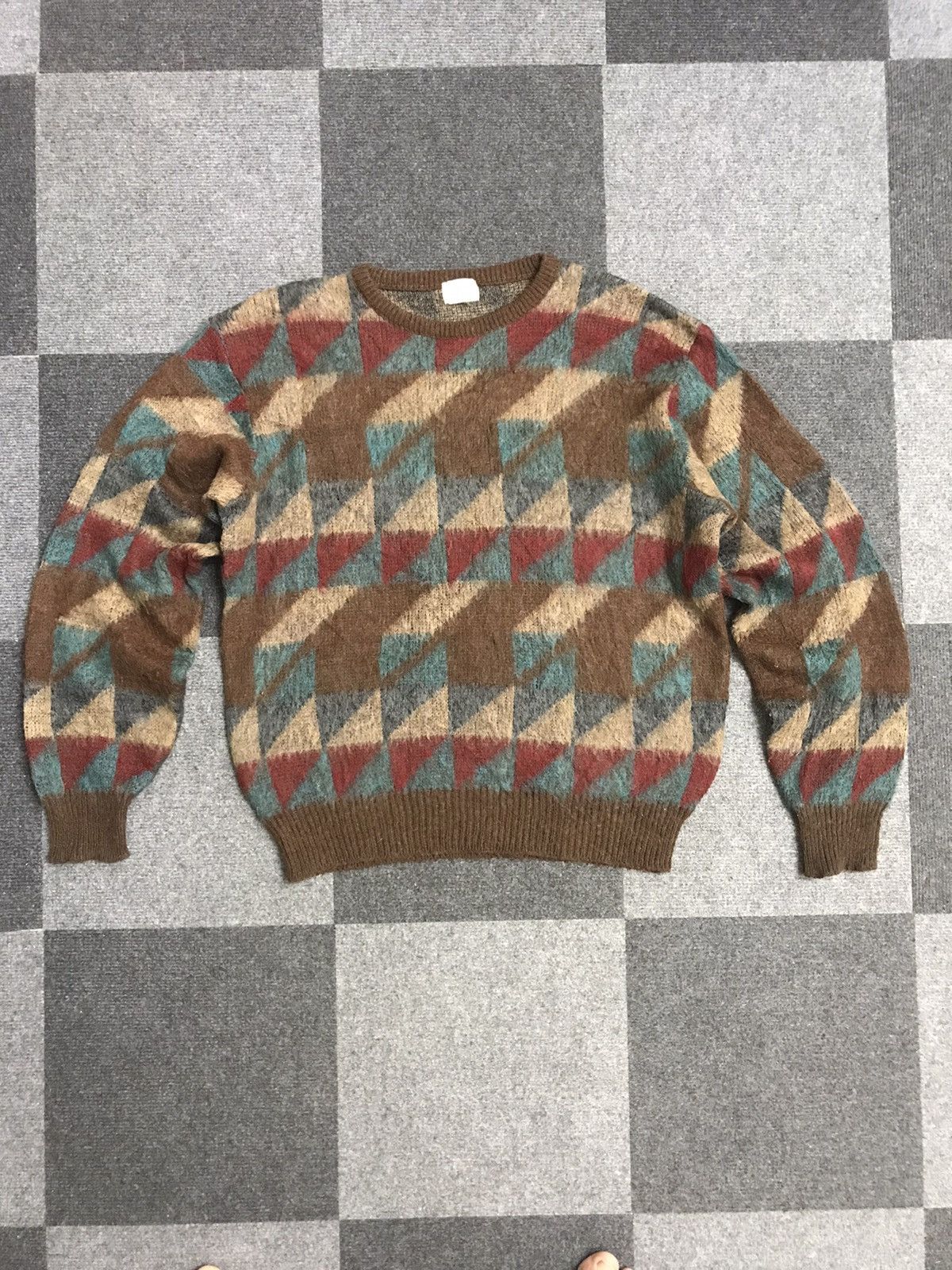 Aran Isles Knitwear × Japanese Brand Optional Multicolor Artisanal Very Rare Motive Knitwear Size US M / EU 48-50 / 2 - 1 Thumbnail