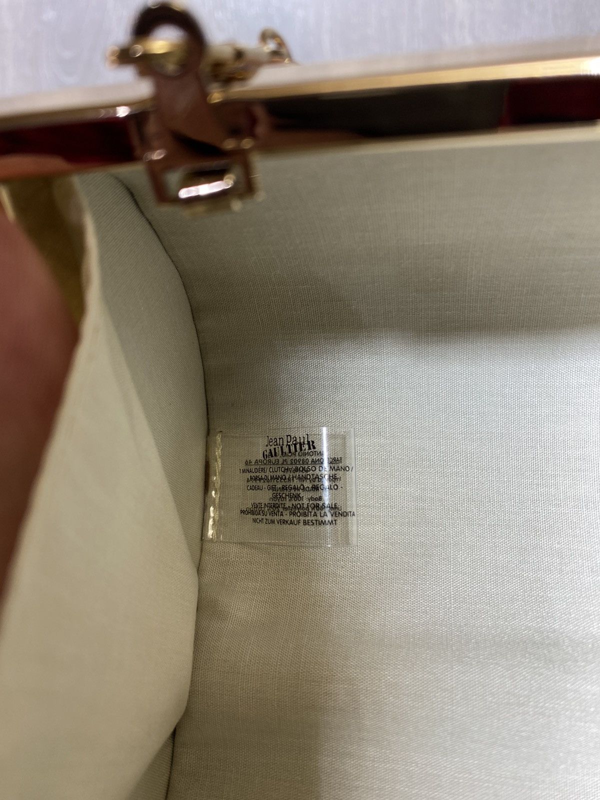 Jean Paul Gaultier Jean Paul Gaultier Velvet clutch Luxury Mini bag Size ONE SIZE - 8 Thumbnail