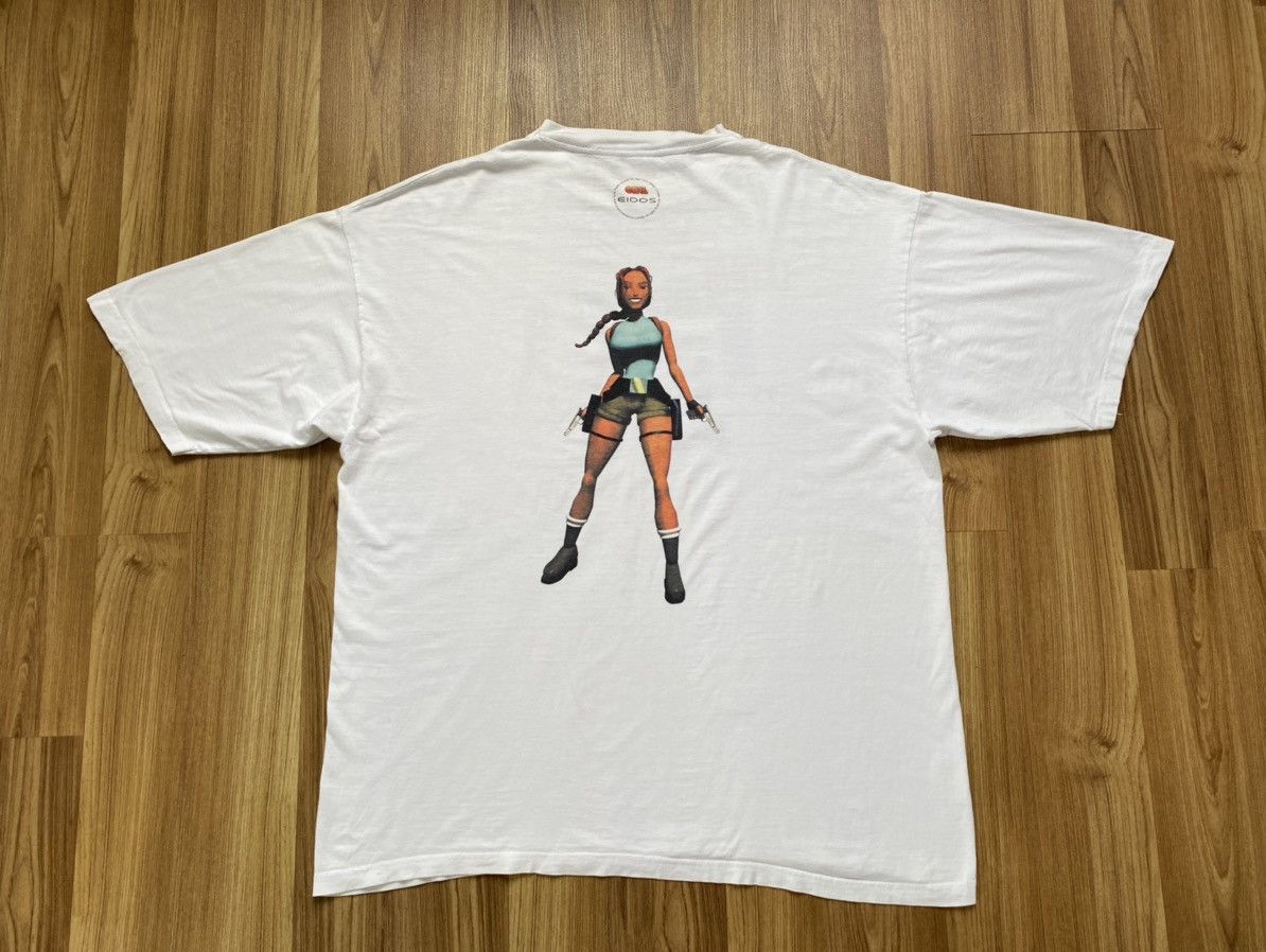 Vintage 1997 Tomb Raider Lara Croft Lethal Loaded Irresistible Tee Size US XL / EU 56 / 4 - 3 Thumbnail