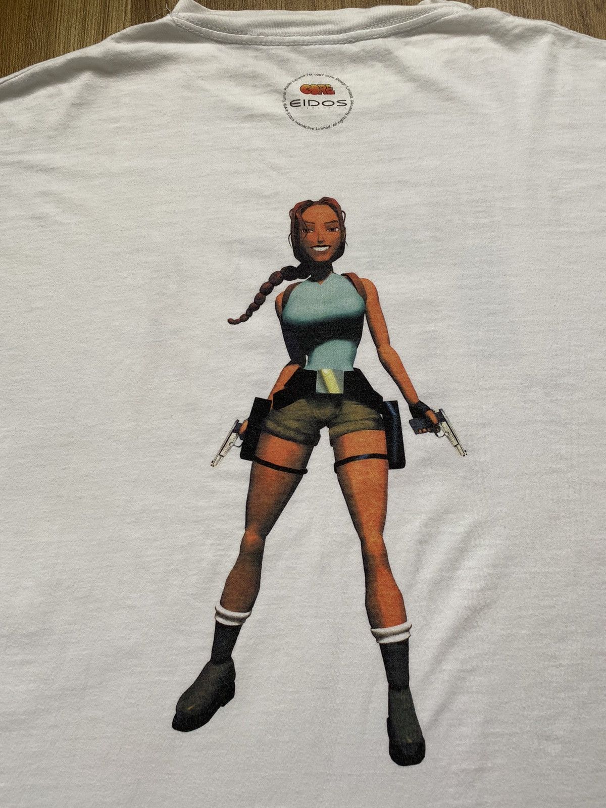 Vintage 1997 Tomb Raider Lara Croft Lethal Loaded Irresistible Tee Size US XL / EU 56 / 4 - 4 Thumbnail