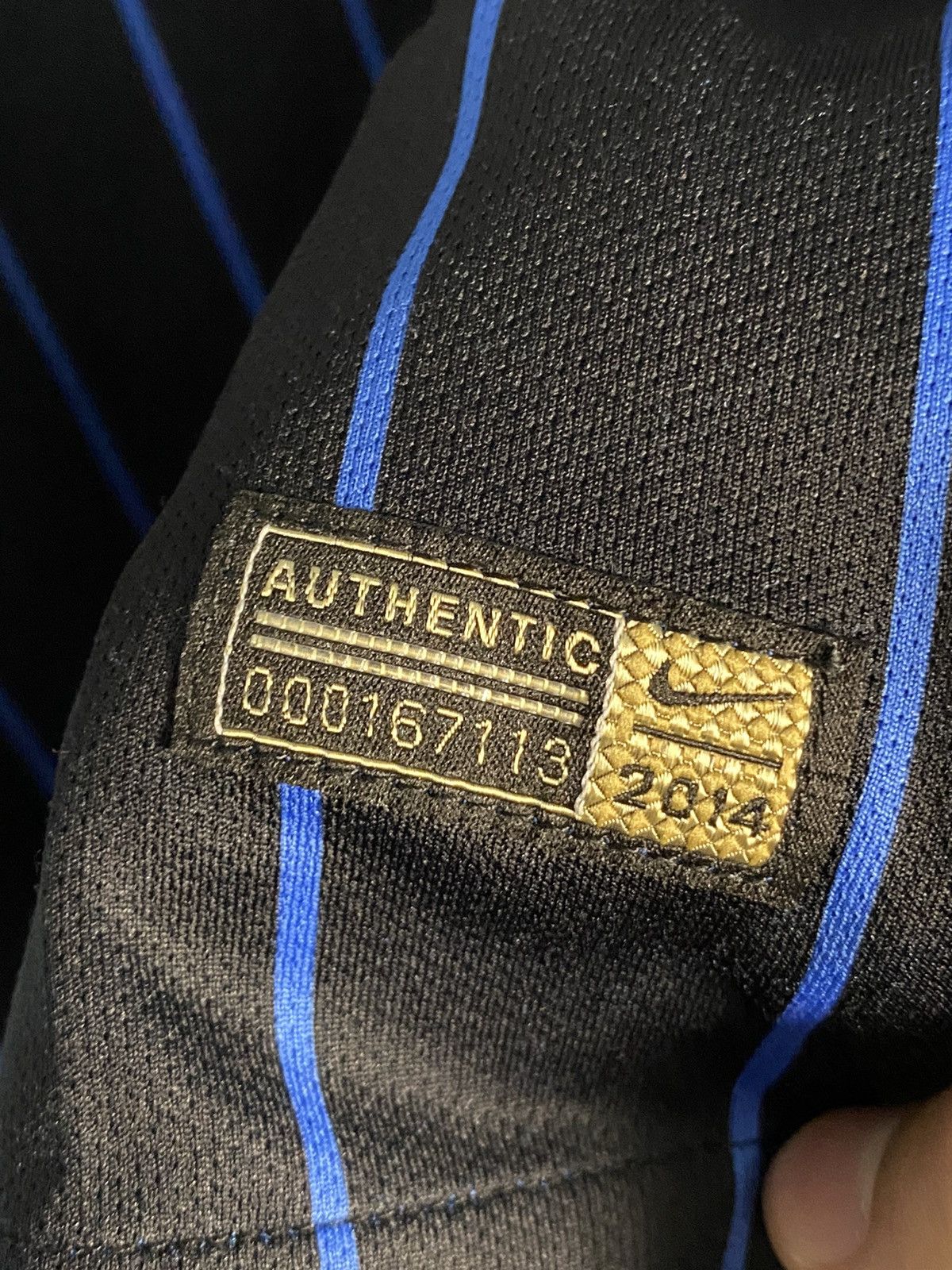 Nike 2014 2015 Inter Nike Home Soccer jersey /Internazionale Size US M / EU 48-50 / 2 - 6 Thumbnail
