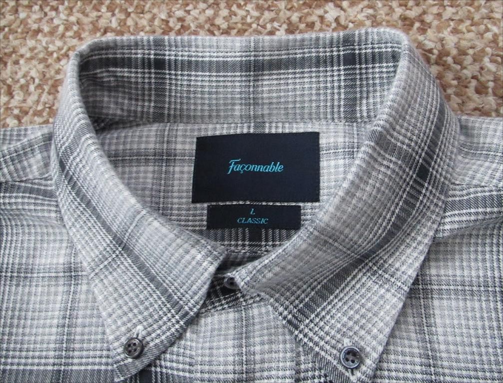 Faconnable × Vintage FACONNABLE Classic Fit Long Sleeve Shirt Size US L / EU 52-54 / 3 - 3 Thumbnail