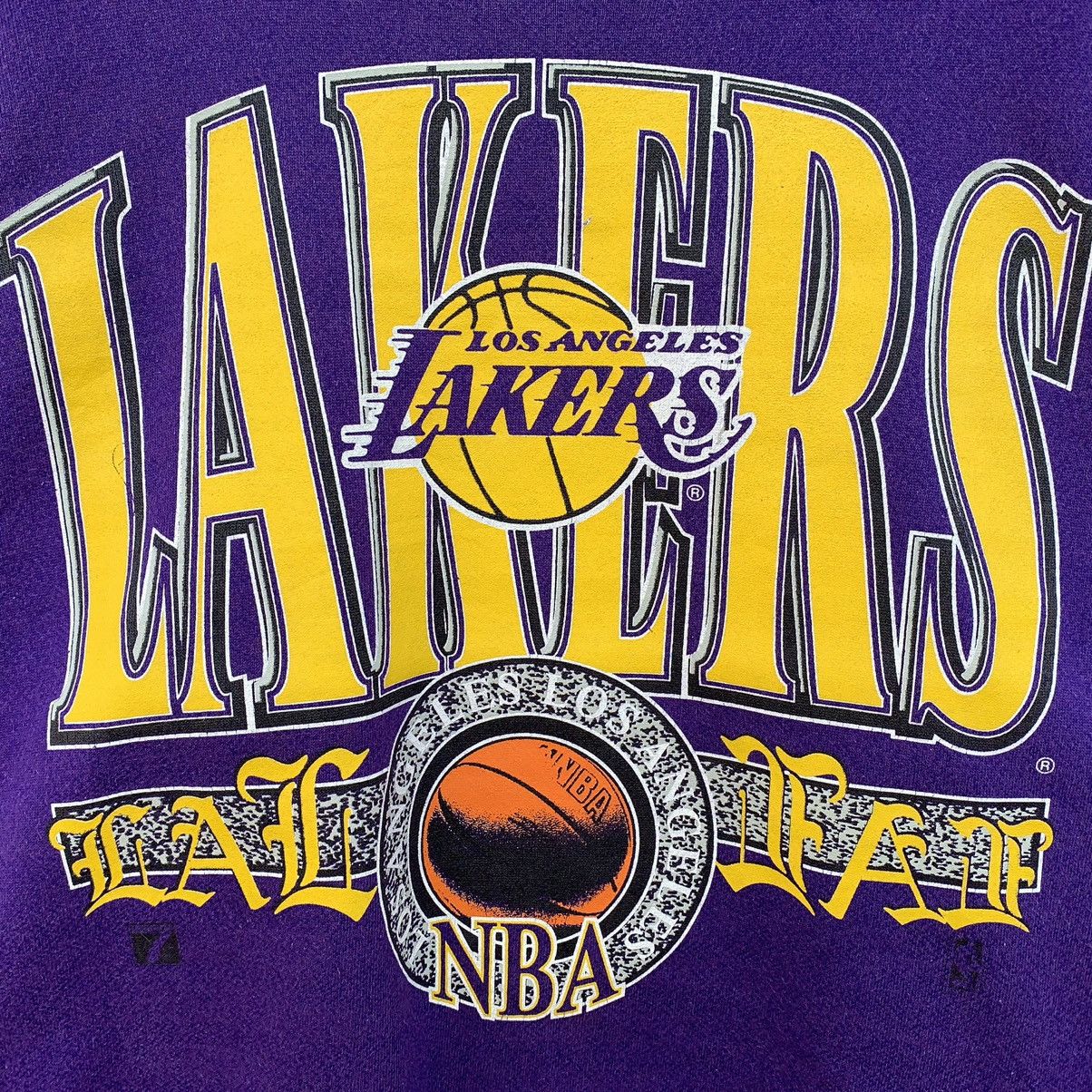 Logo 7 × NBA Rare! Vintage 90s NBA Lakers Sweatshirt Basketball Size L / US 10 / IT 46 - 5 Thumbnail