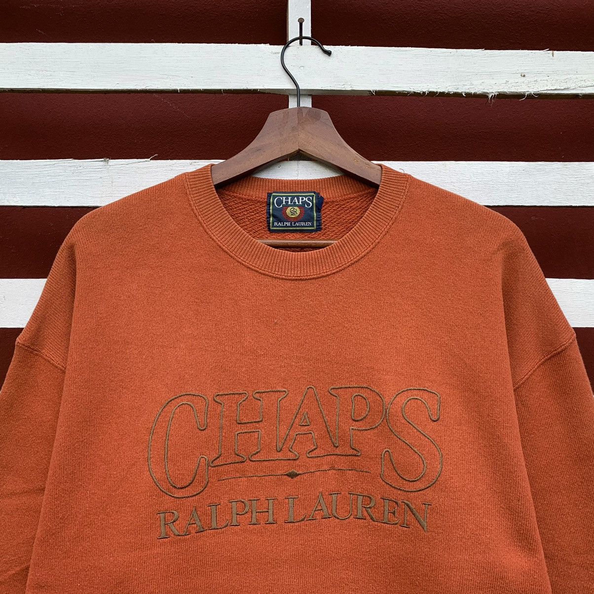 Chaps Ralph Lauren Vintage 90s Chaps Ralph Lauren Sweatshirt Embroidered Logo Size US L / EU 52-54 / 3 - 3 Thumbnail