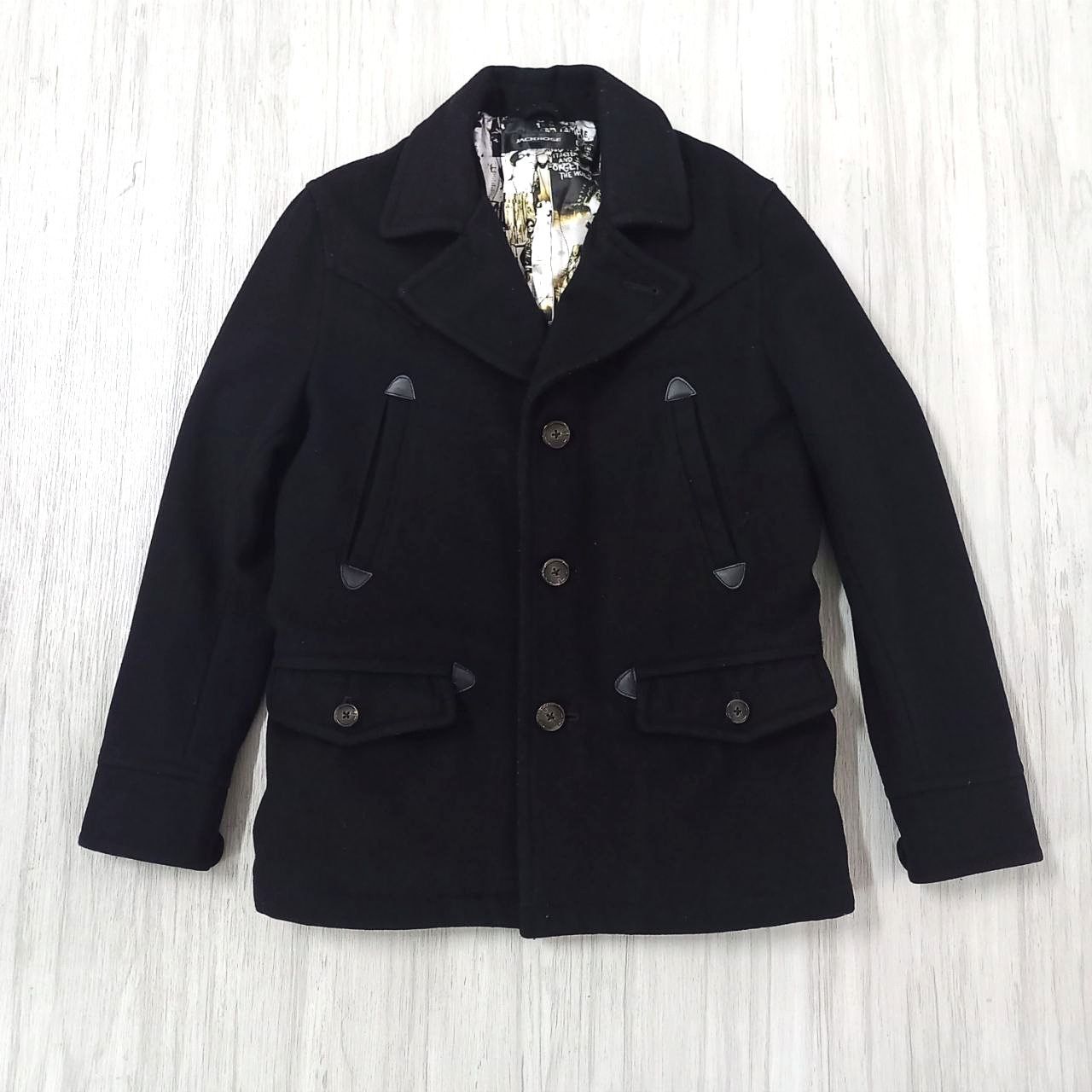 Beauty Beast JACKROSE Single-Breasted Peacoat Wool Jacket Size US M / EU 48-50 / 2 - 4 Thumbnail