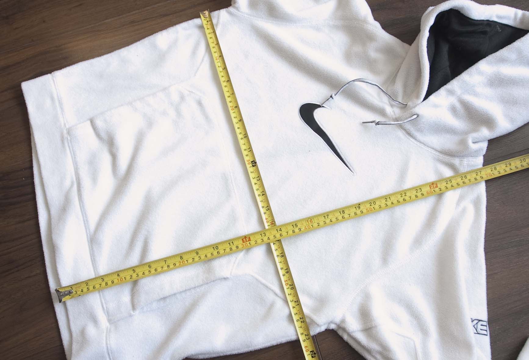 Nike × Vintage Nike Hoodie Vintage Y2K White Center Swoosh Size S/M Size US S / EU 44-46 / 1 - 3 Thumbnail