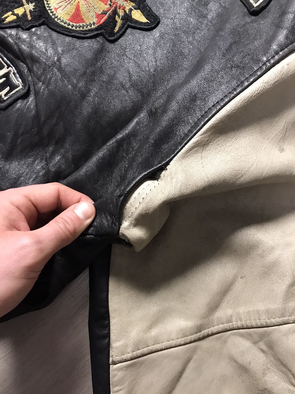 Genuine Leather Rare 🔥 80s Vintage DAKOTA biker leather jacket American 🇺🇸 Size US XXL / EU 58 / 5 - 20 Thumbnail