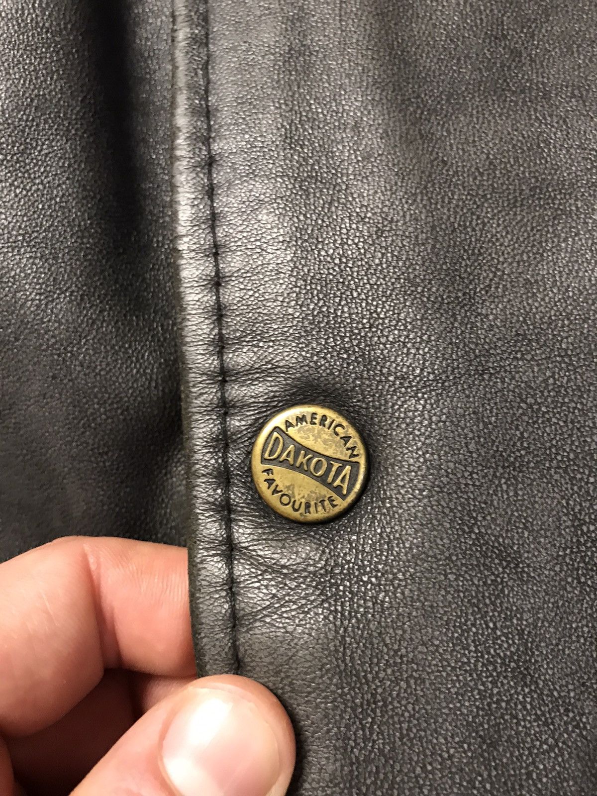 Genuine Leather Rare 🔥 80s Vintage DAKOTA biker leather jacket American 🇺🇸 Size US XXL / EU 58 / 5 - 12 Thumbnail