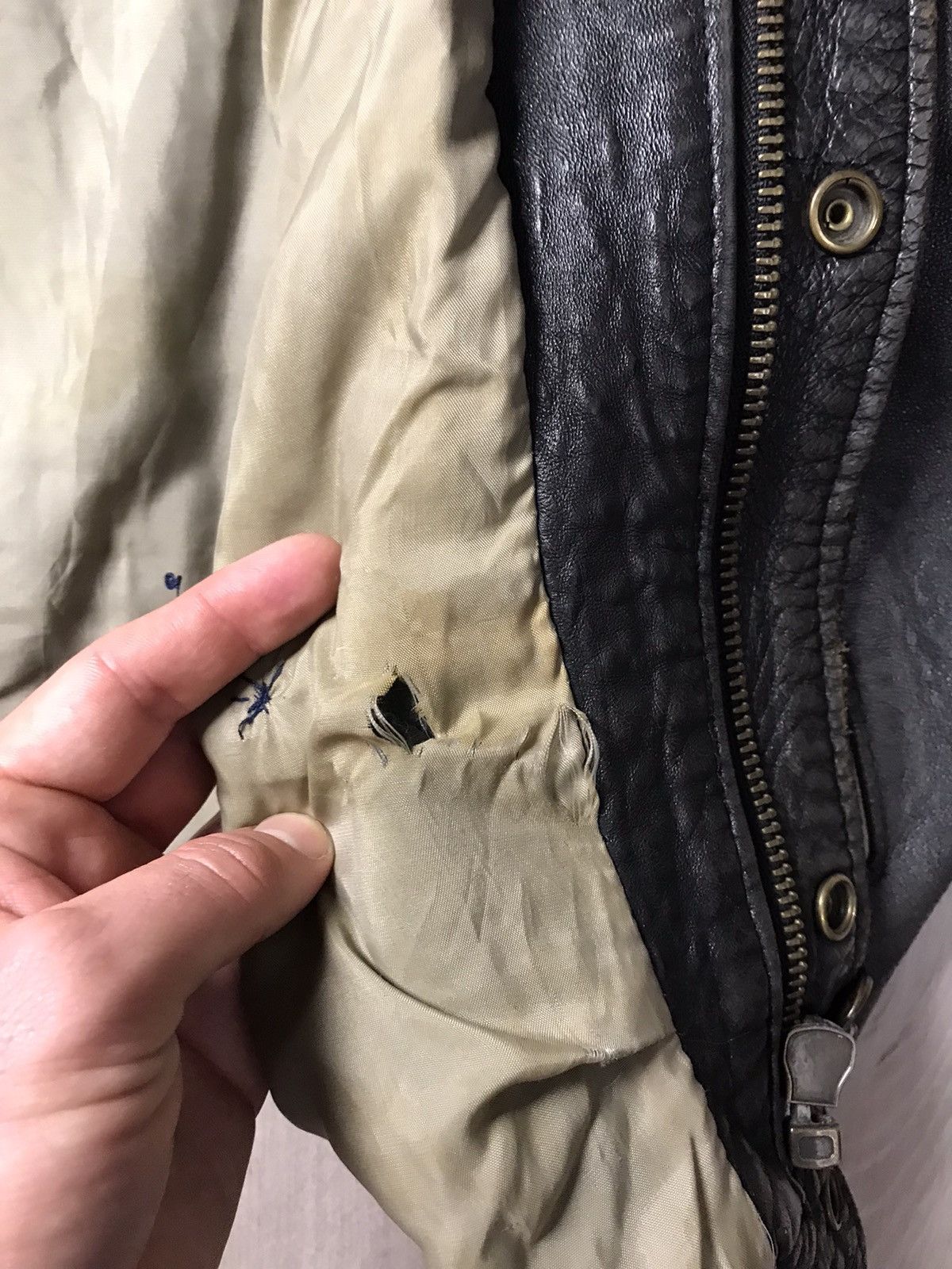 Genuine Leather Rare 🔥 80s Vintage DAKOTA biker leather jacket American 🇺🇸 Size US XXL / EU 58 / 5 - 18 Thumbnail