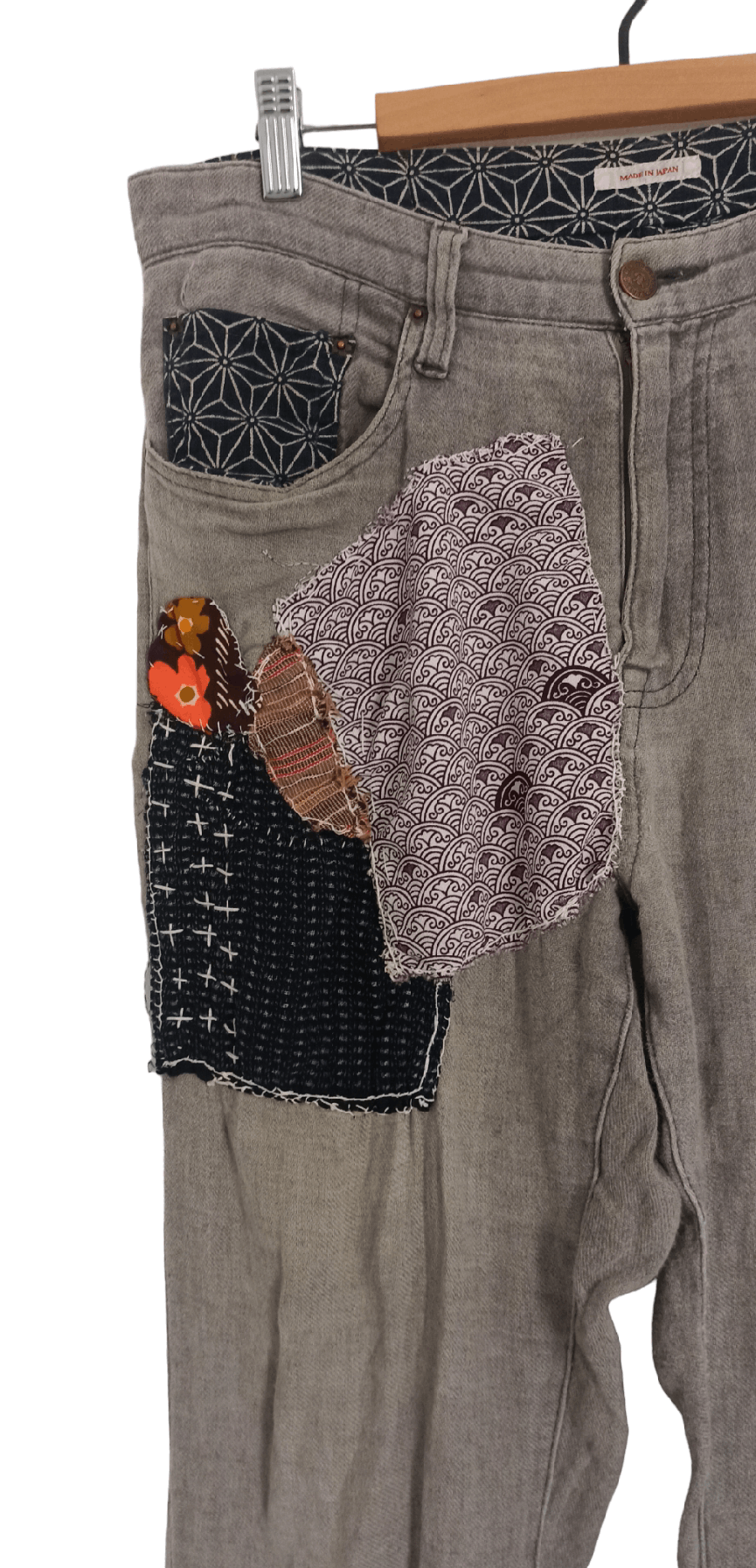 Eternal × Japanese Brand Japanese Brand Eternal Sample Patchwork Soft Cotton Pants Size US 32 / EU 48 - 4 Thumbnail