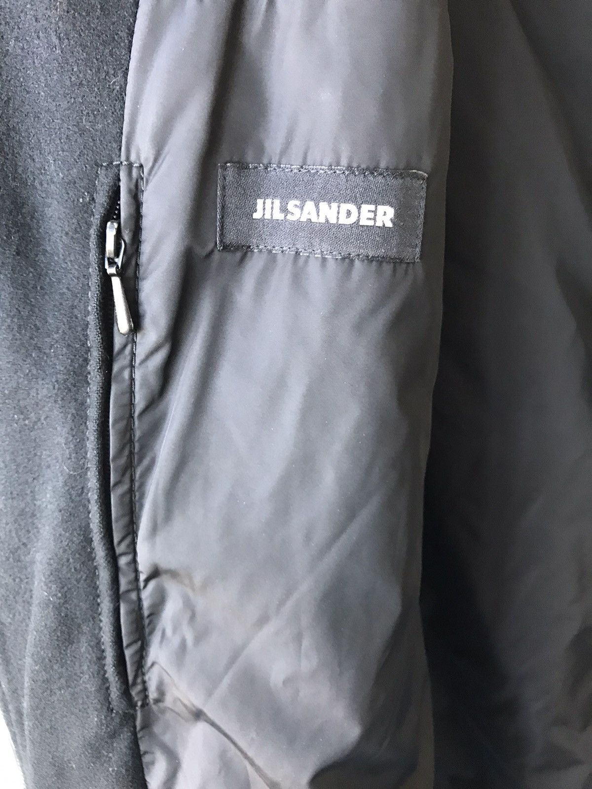 Jil Sander Black Wool Jacket/Coat Size US L / EU 52-54 / 3 - 6 Thumbnail