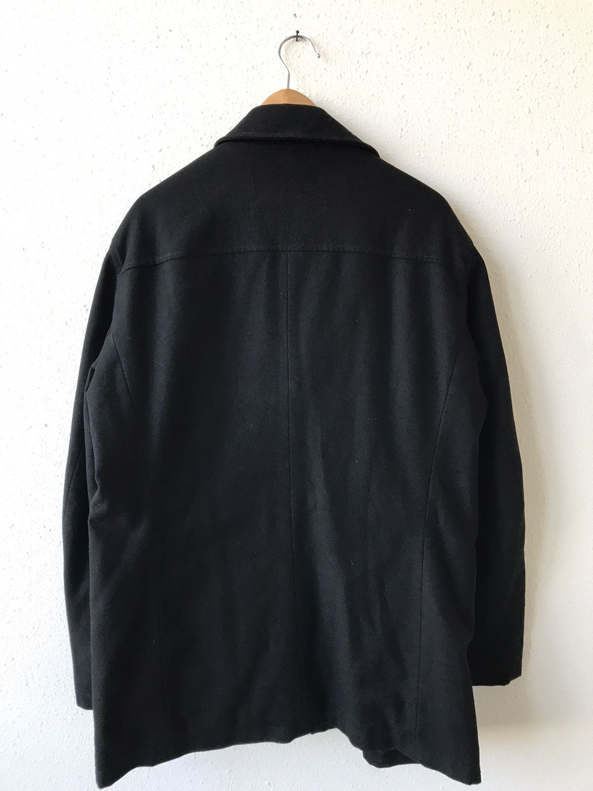 Jil Sander Black Wool Jacket/Coat Size US L / EU 52-54 / 3 - 2 Thumbnail