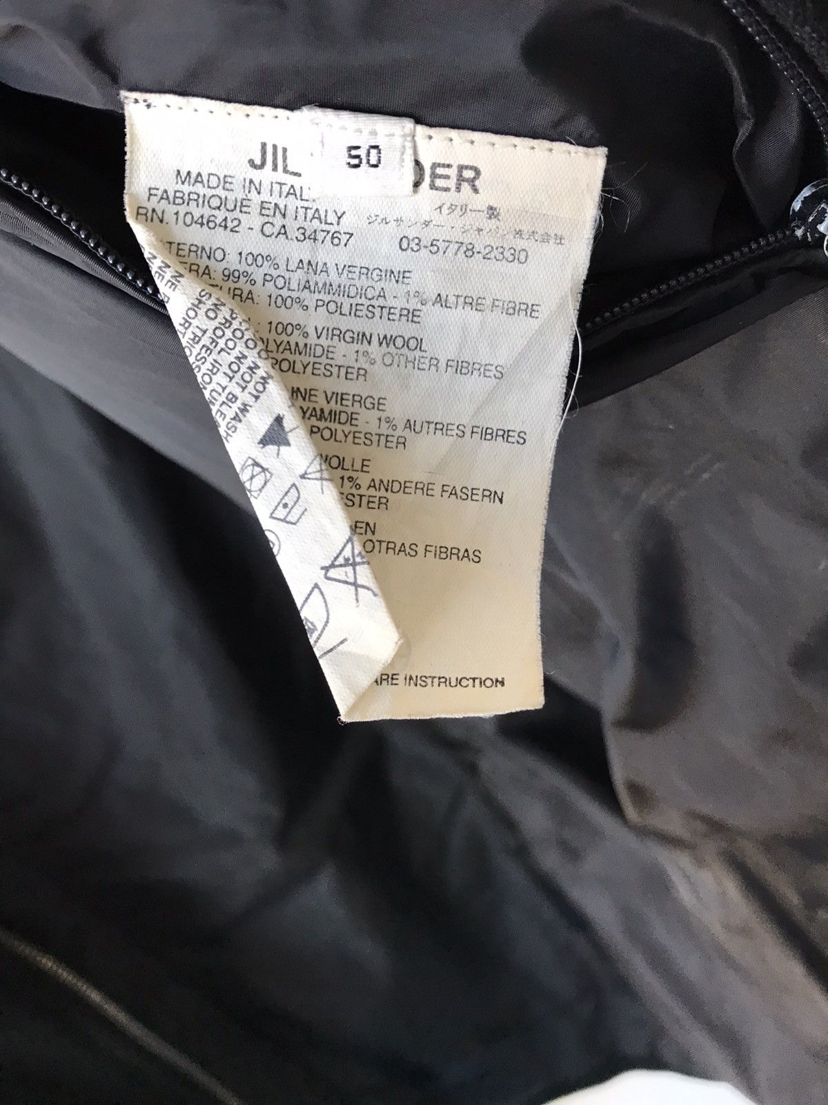 Jil Sander Black Wool Jacket/Coat Size US L / EU 52-54 / 3 - 5 Thumbnail