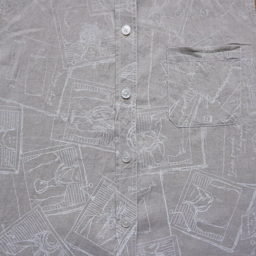 Hermes Vintage Hermes sleeveless shirt full print linen Size US M / EU 48-50 / 2 - 7 Thumbnail