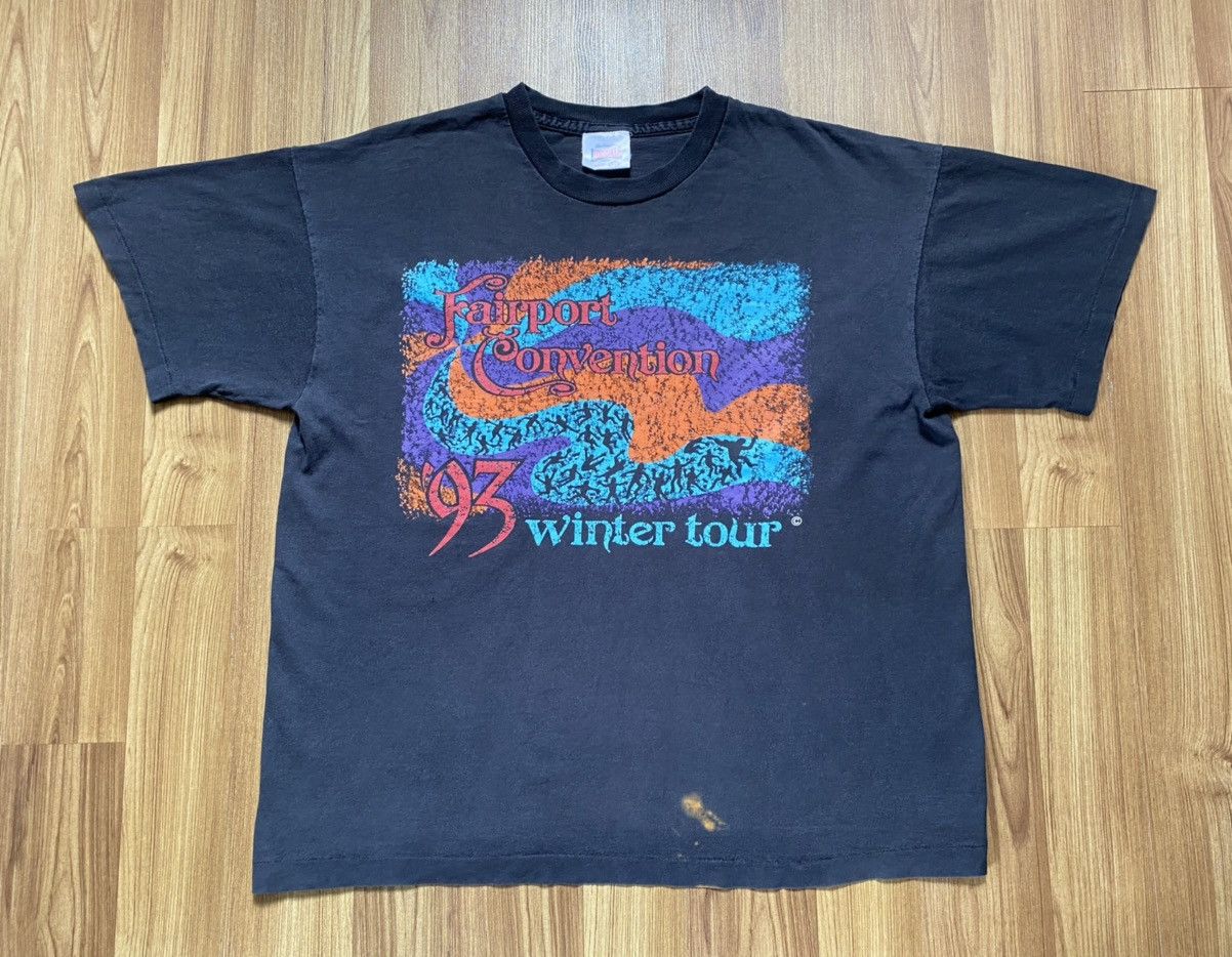 Band Tees Vintage Fairport Convention T Shirt 1993 like Pink Floyd Size US XL / EU 56 / 4 - 1 Thumbnail