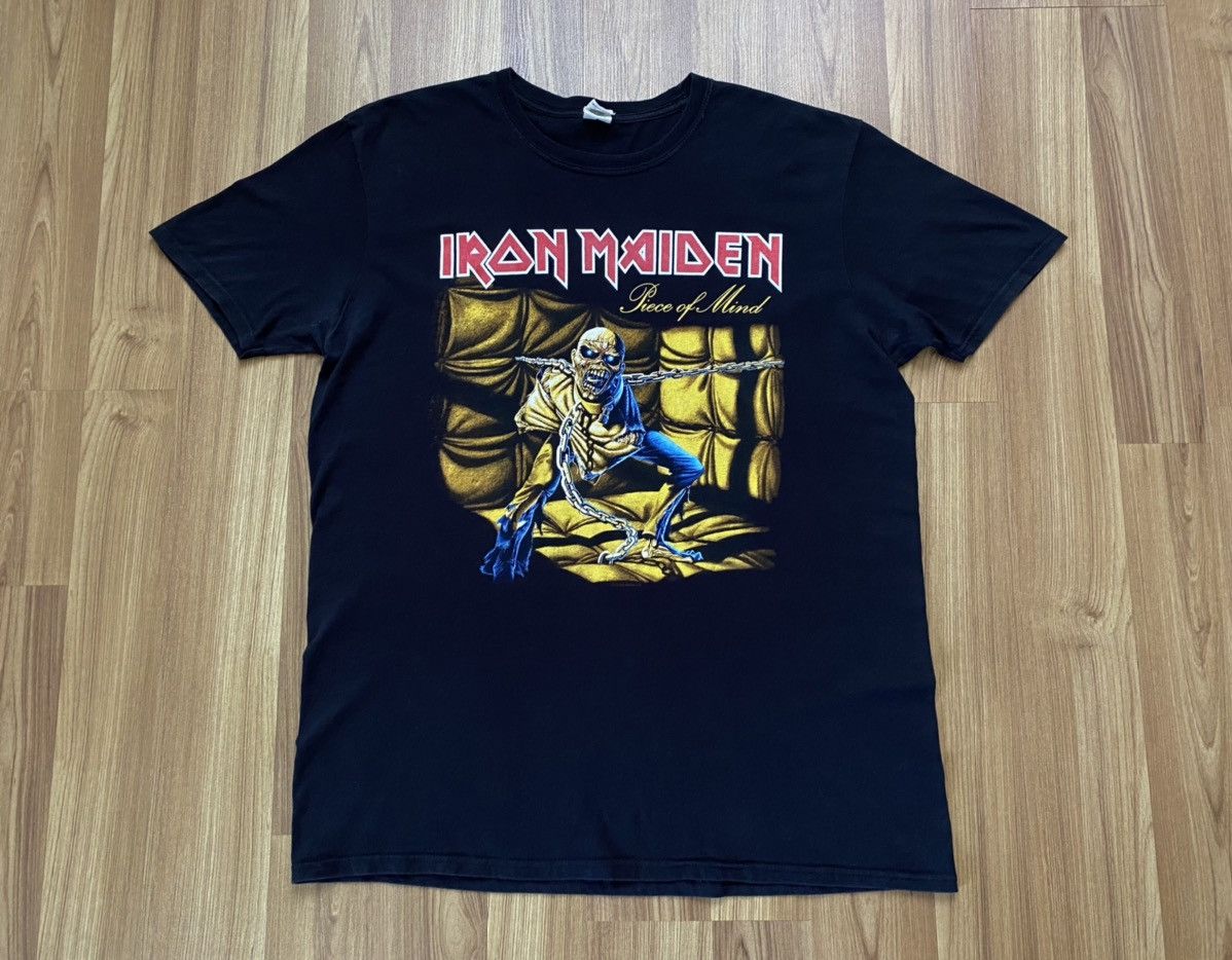 Band Tees Y2K Iron Maiden Piece Of Mind T Shirt Tee Metallica Slayer Size US XL / EU 56 / 4 - 1 Thumbnail
