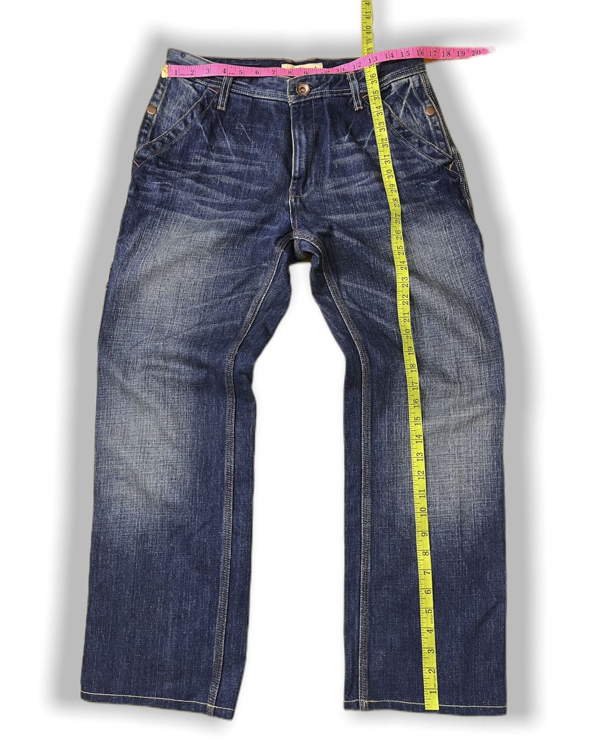 Global Work GLOBAL WORK CARGO WORKERS MULTI-POCKETS DENIM JAPAN Size US 34 / EU 50 - 3 Thumbnail