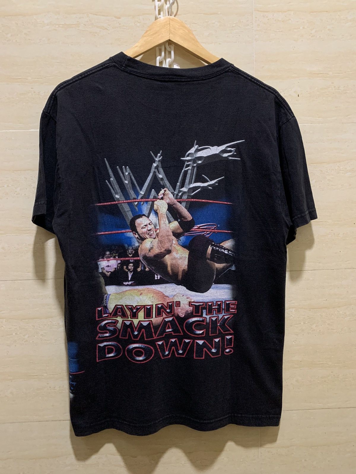 Wwf rare vintage wwf the rock wrap around | Grailed