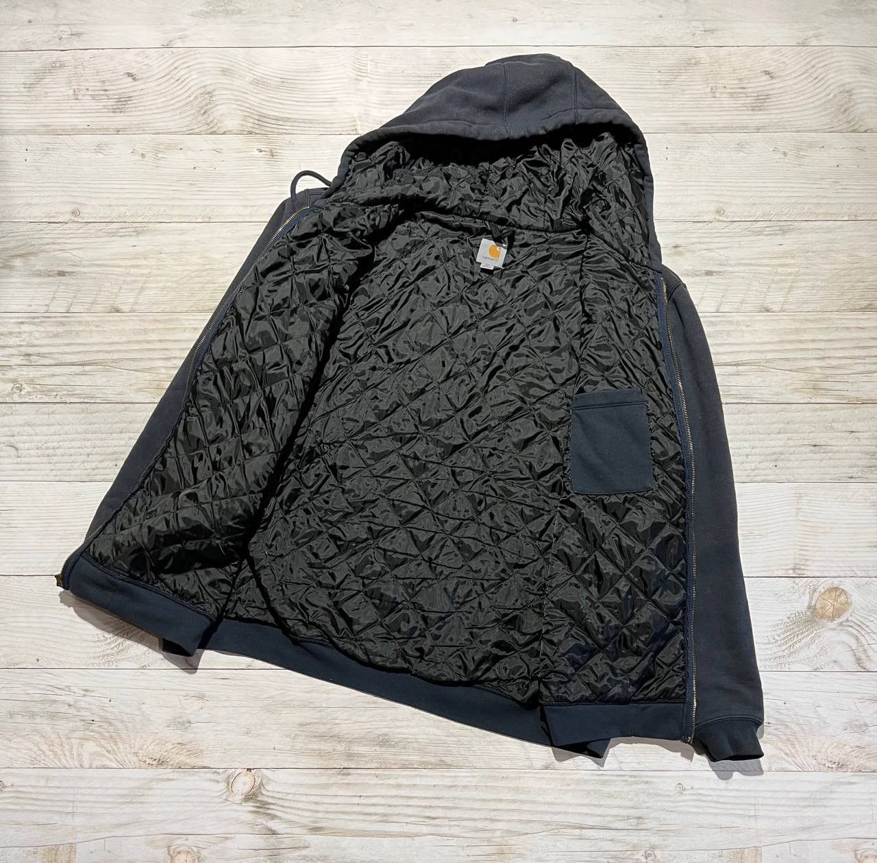 Carhartt Vintage Carhartt Jacket Distrised Feded Hooded 90s Size US XXL / EU 58 / 5 - 5 Thumbnail