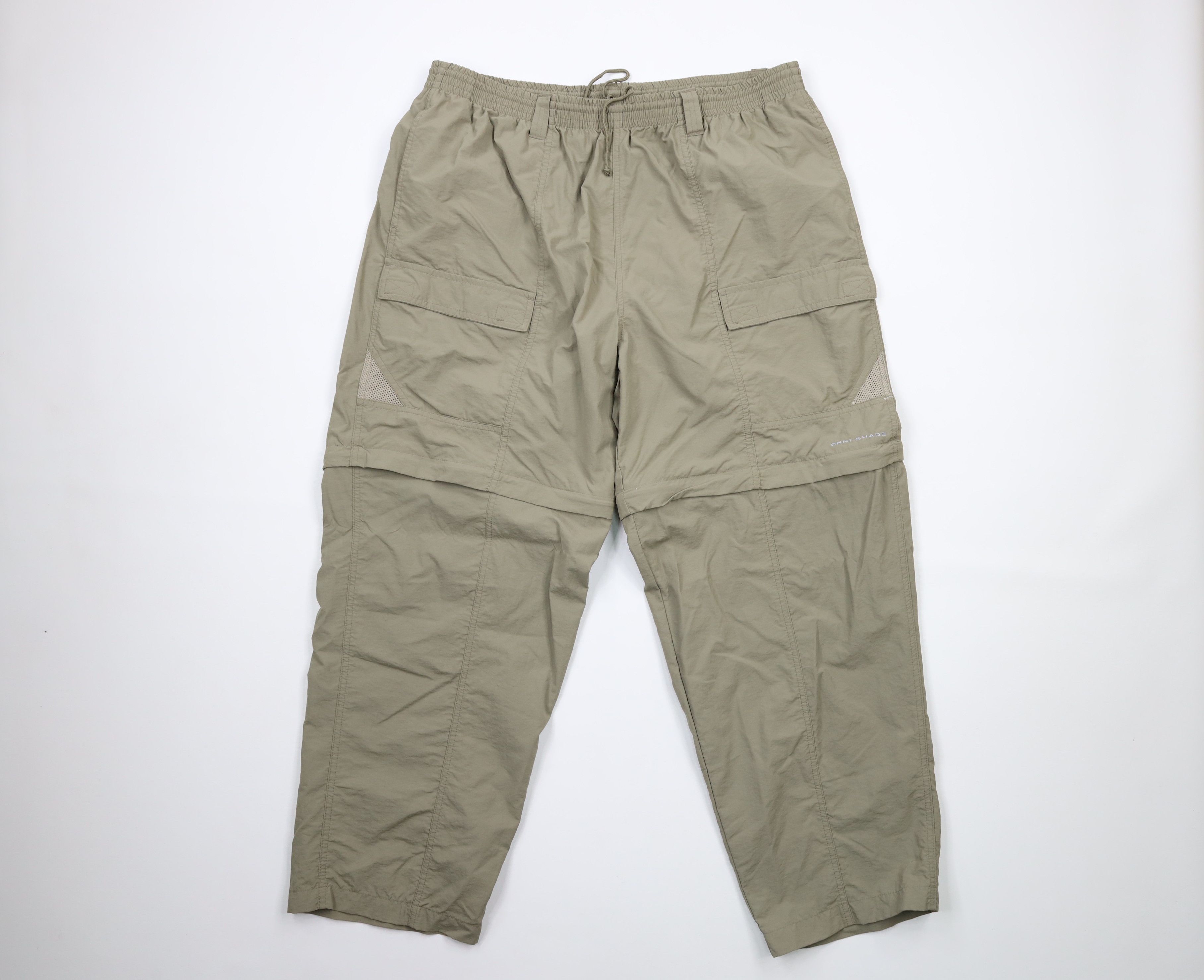 Columbia × Vintage Vintage Columbia PFG Lined Convertible Pants Shorts Green Size US 38 / EU 54 - 1 Thumbnail