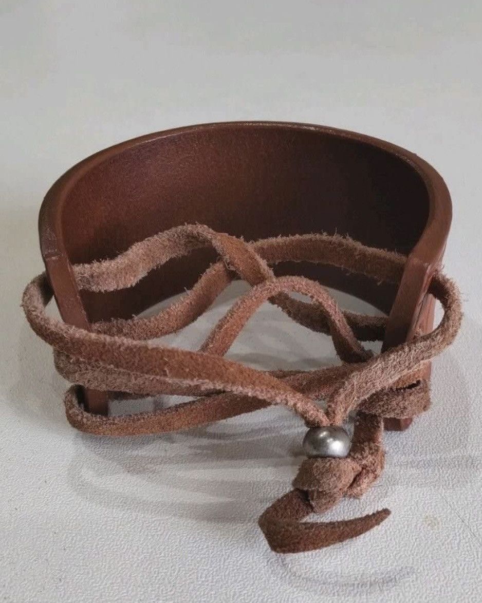 Hysteric Glamour × Japanese Brand × Vintage Hysteric Glamour leather strap bracelet cuff Size ONE SIZE - 4 Thumbnail