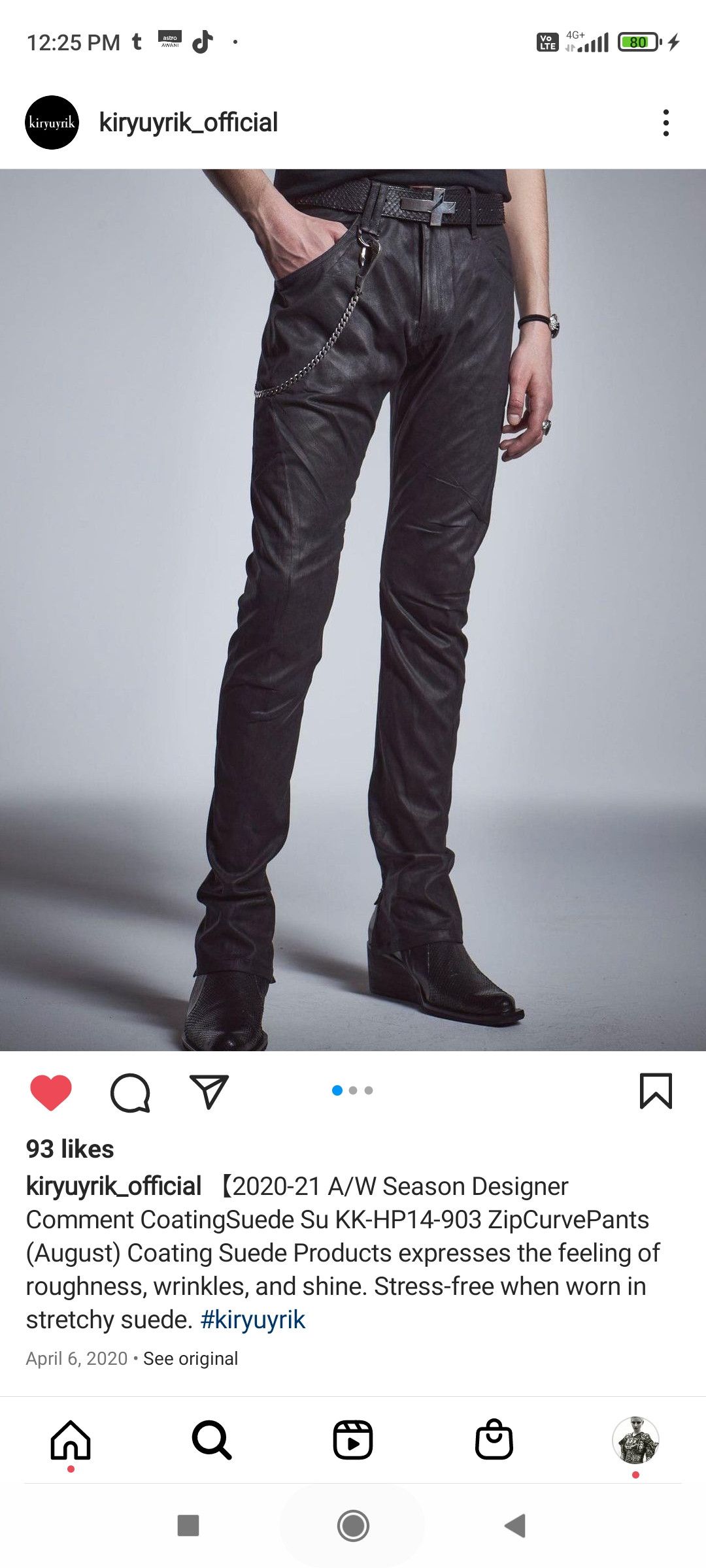 kiryuyrik Archive KIRYUYRIK Coating Slim fit designer jeans Size US 31 - 9 Thumbnail