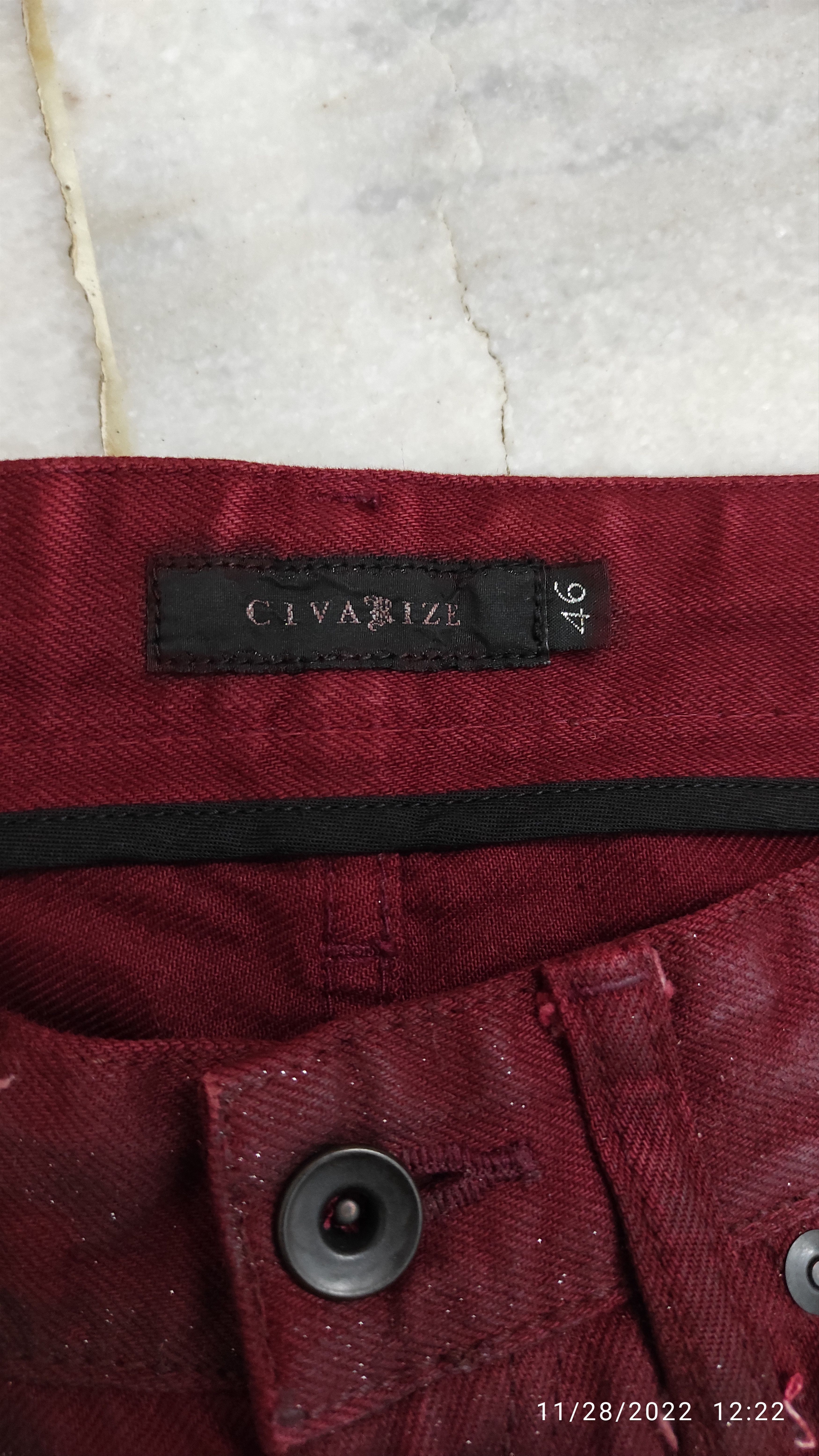 CIVARIZE Archive CIVARIZE Detroit Owens Waxed Jeans Size US 31 - 6 Thumbnail
