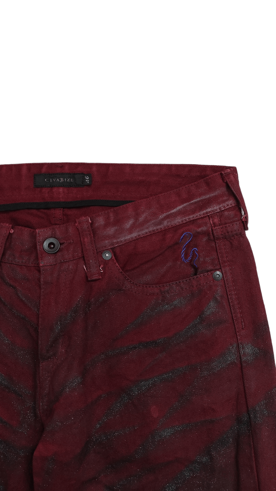 CIVARIZE Archive CIVARIZE Detroit Owens Waxed Jeans Size US 31 - 9 Thumbnail