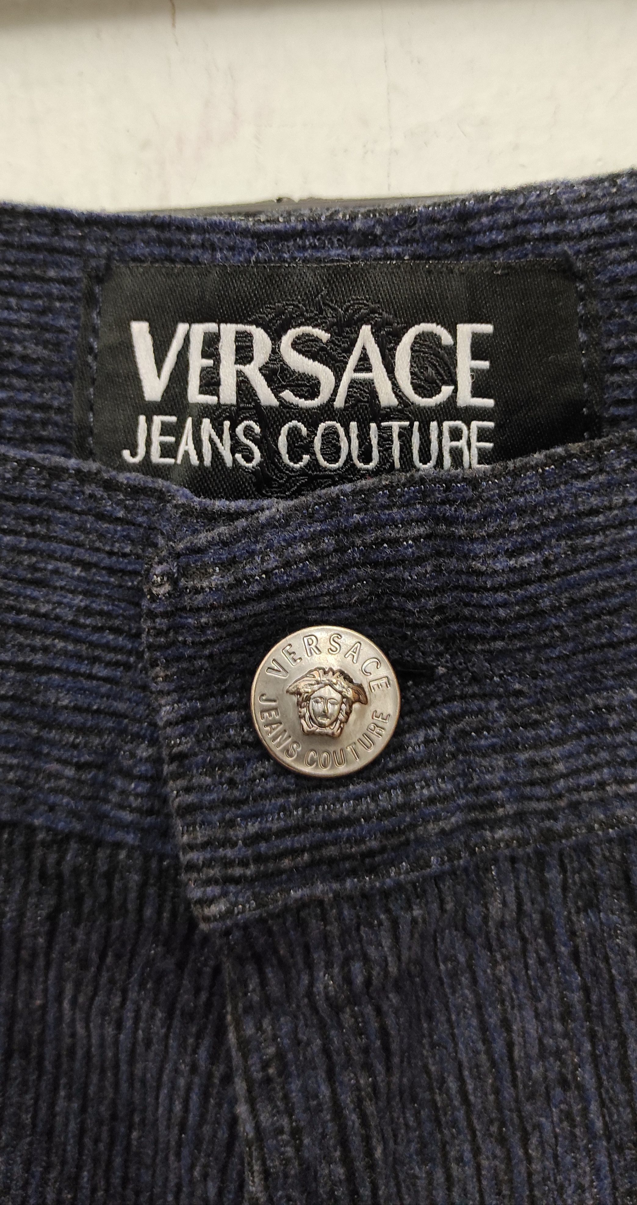 Versace Jeans Couture Archive 80's VERSACE JEANS COUTURE Velour MEDUSA Jeans Size US 32 / EU 48 - 5 Thumbnail