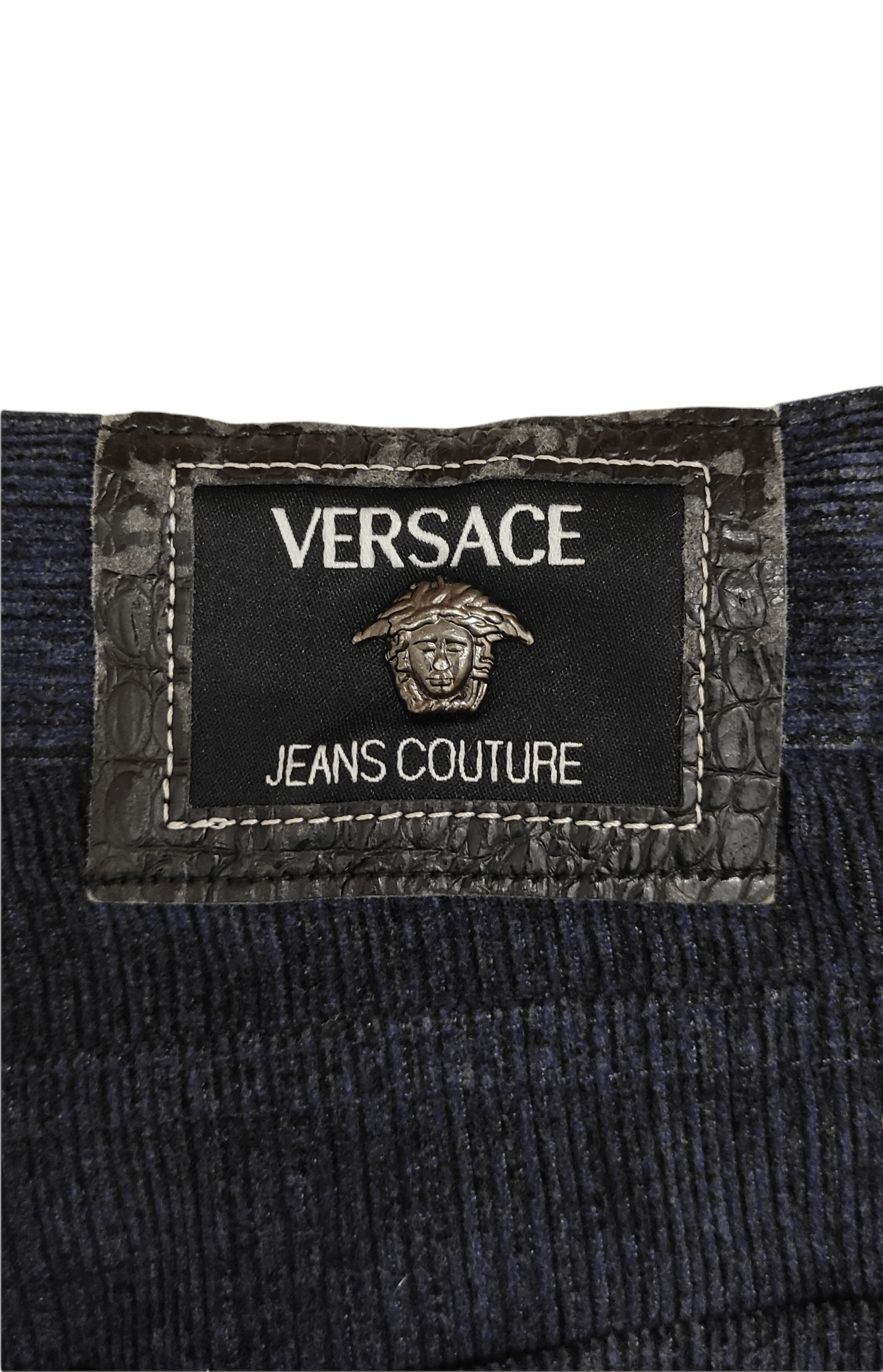 Versace Jeans Couture Archive 80's VERSACE JEANS COUTURE Velour MEDUSA Jeans Size US 32 / EU 48 - 3 Thumbnail