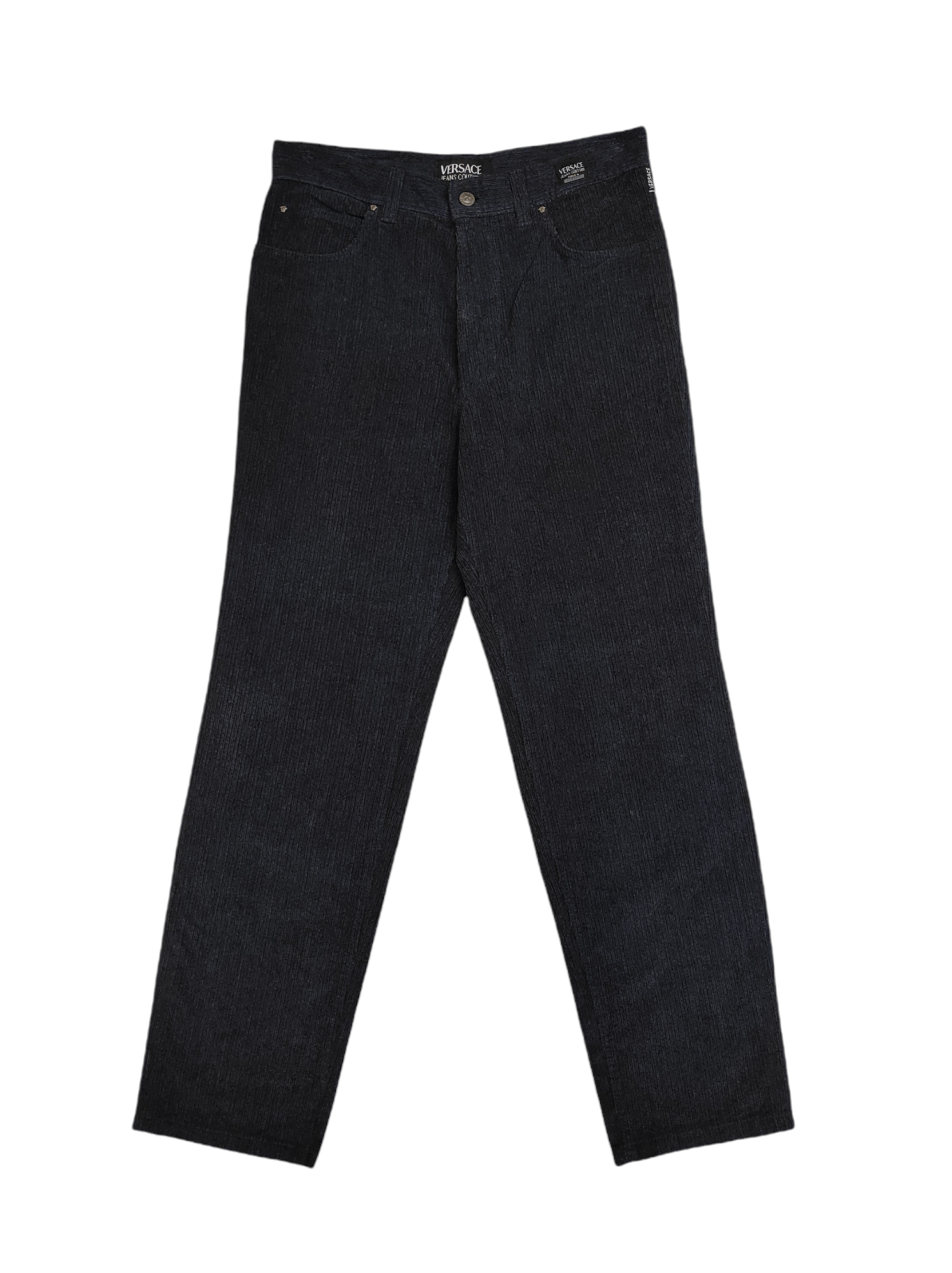 Versace Jeans Couture Archive 80's VERSACE JEANS COUTURE Velour MEDUSA Jeans Size US 32 / EU 48 - 1 Thumbnail