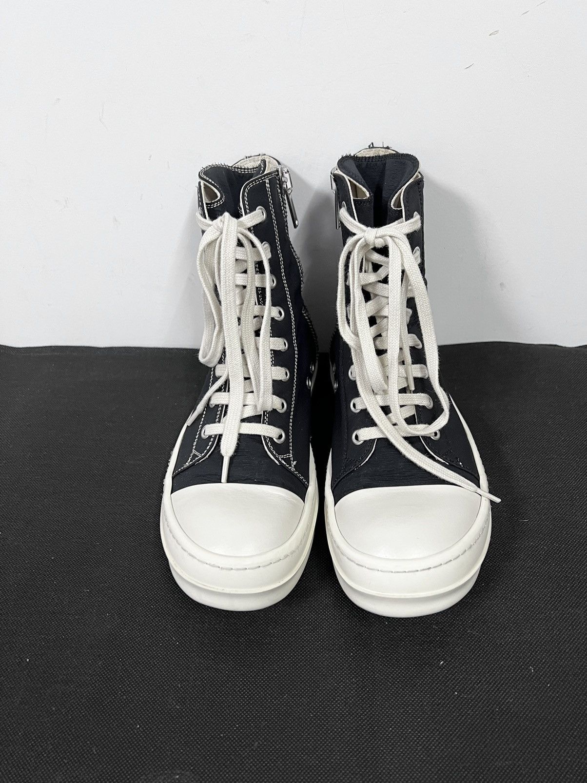 Rick Owens Rick owens drkshdw ss19 ramones high top sneakers sz 38.5 Size US 8.5 / IT 38.5 - 3 Thumbnail