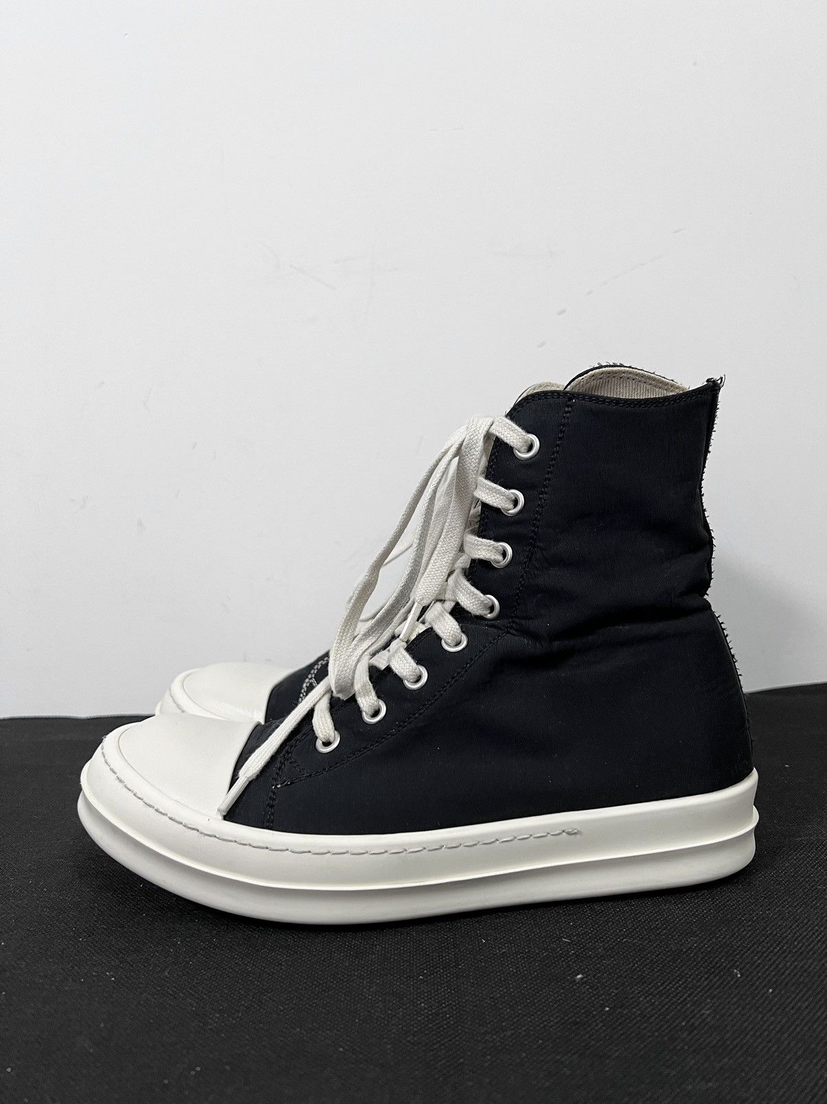 Rick Owens Rick owens drkshdw ss19 ramones high top sneakers sz 38.5 Size US 8.5 / IT 38.5 - 2 Thumbnail
