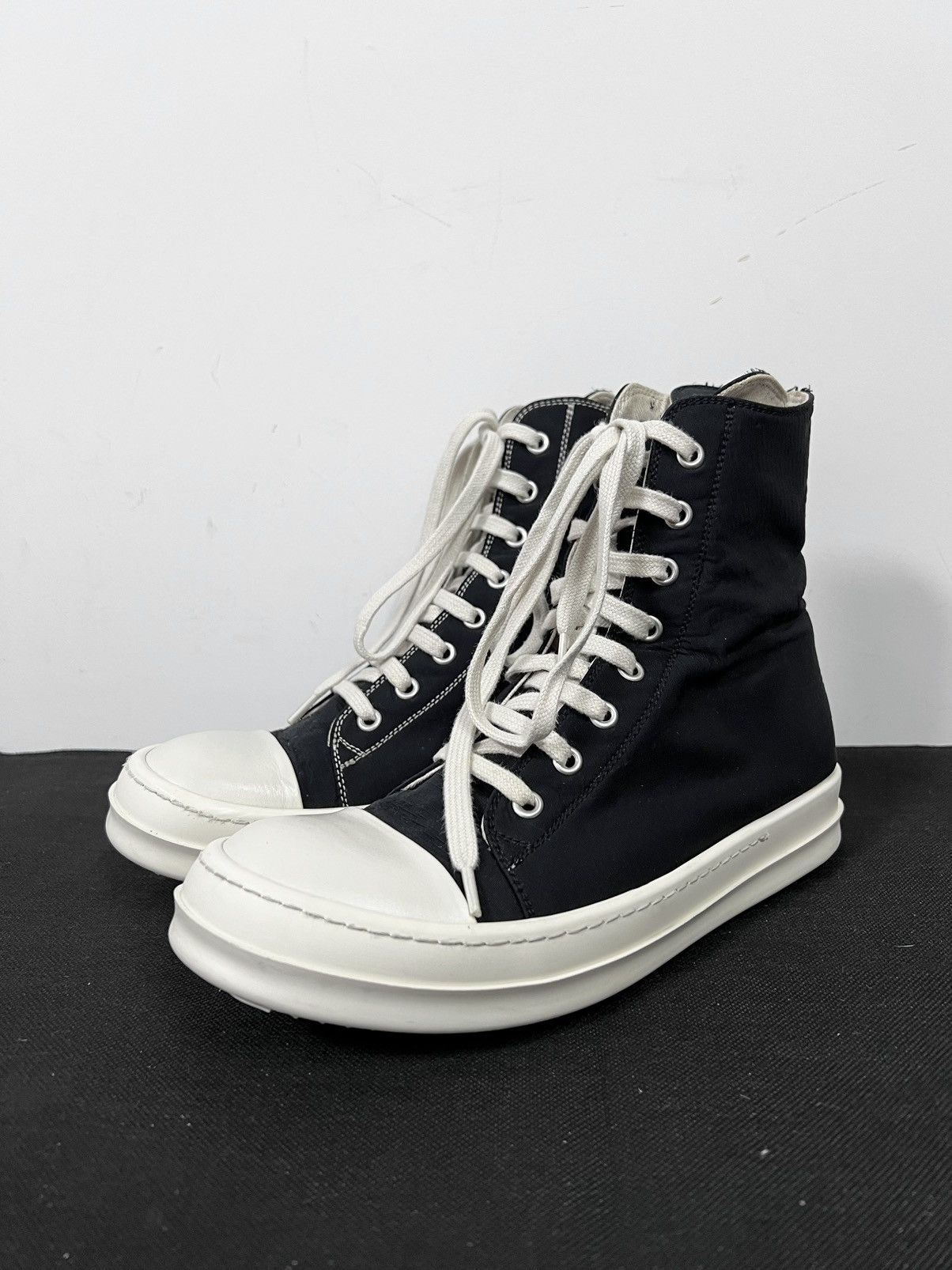 Rick Owens Rick owens drkshdw ss19 ramones high top sneakers sz 38.5 Size US 8.5 / IT 38.5 - 1 Thumbnail
