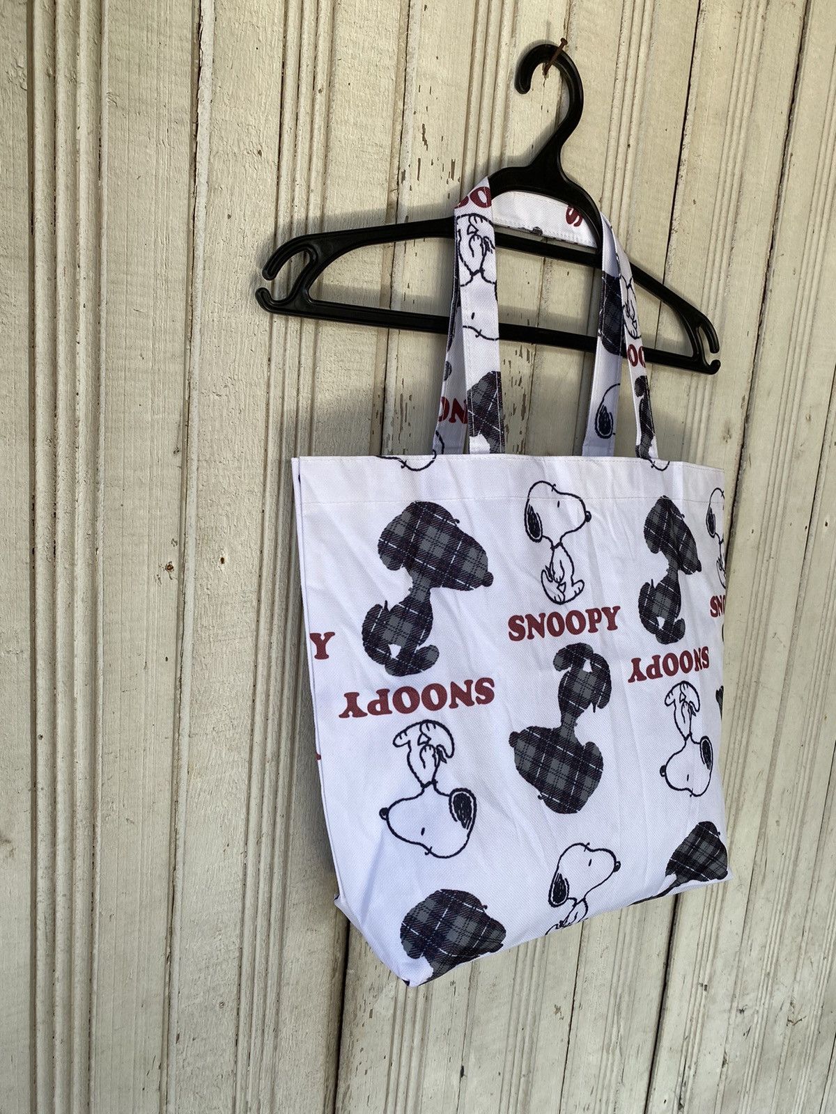 Cartoon Network × Japanese Brand × Peanuts Snoopy Peanuts Nova Check Tote Bag Size ONE SIZE - 4 Thumbnail
