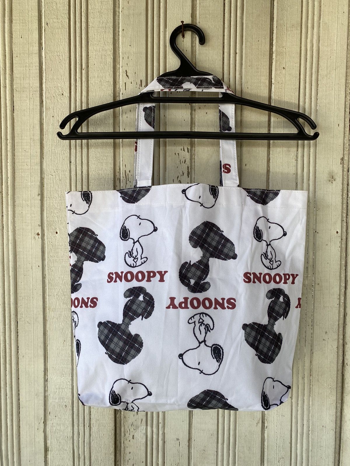 Cartoon Network × Japanese Brand × Peanuts Snoopy Peanuts Nova Check Tote Bag Size ONE SIZE - 2 Thumbnail