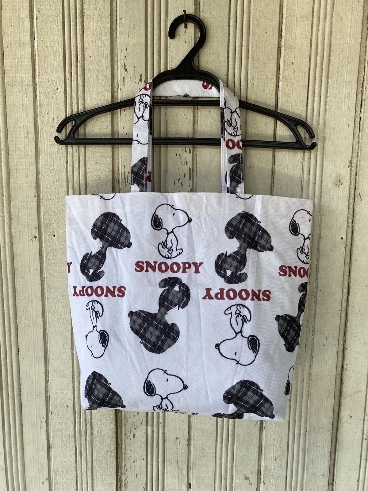 Cartoon Network × Japanese Brand × Peanuts Snoopy Peanuts Nova Check Tote Bag Size ONE SIZE - 1 Thumbnail