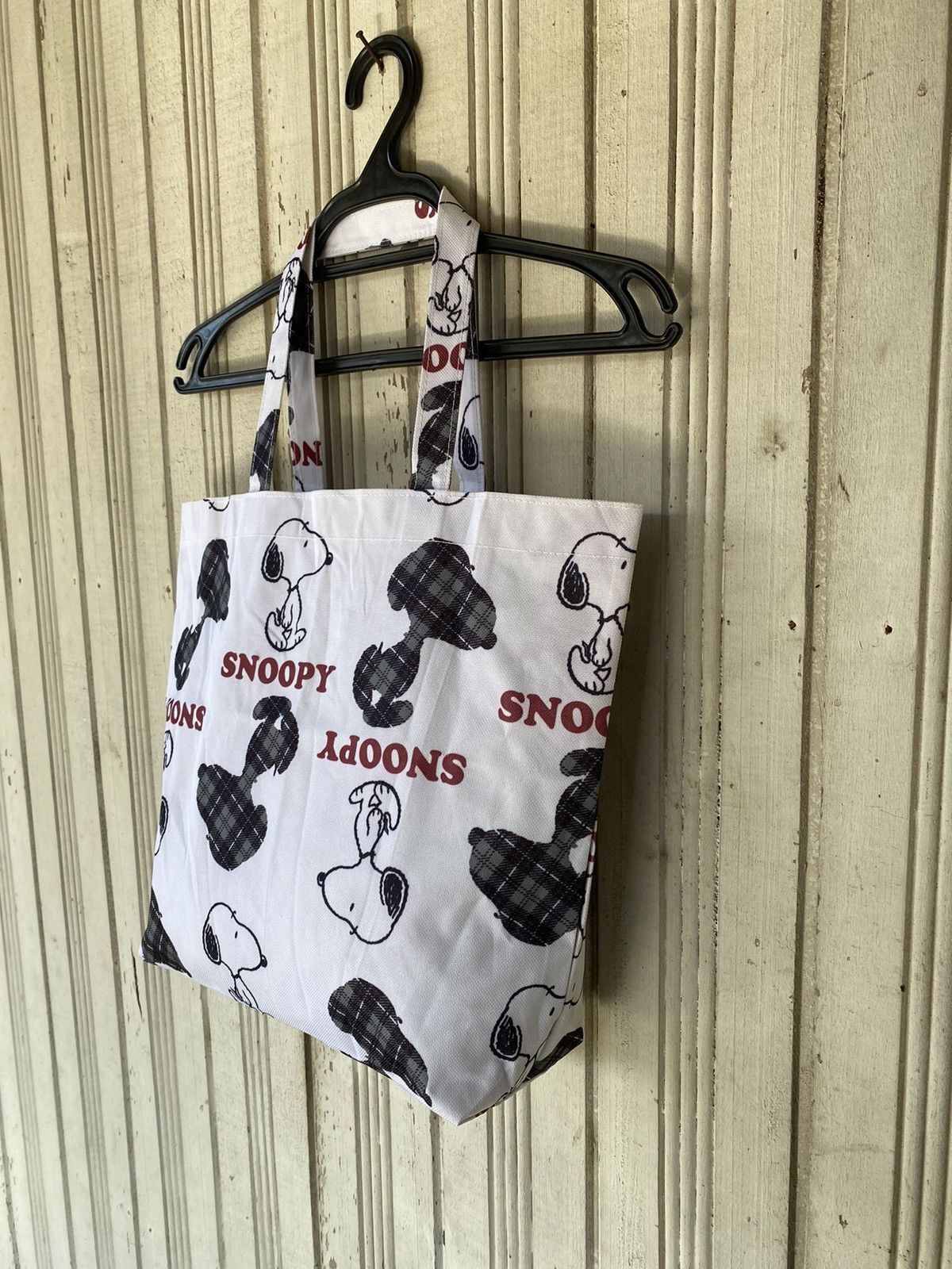 Cartoon Network × Japanese Brand × Peanuts Snoopy Peanuts Nova Check Tote Bag Size ONE SIZE - 3 Thumbnail
