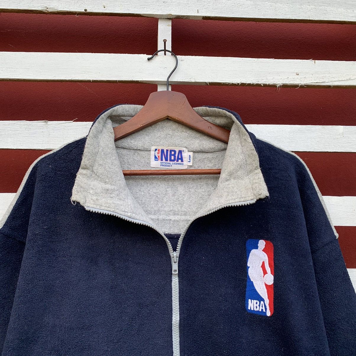 NBA VINTAGE 90s NBA BASKETBALL FLEECE JACKET EMBROIDERED LOGO Size US L / EU 52-54 / 3 - 5 Thumbnail