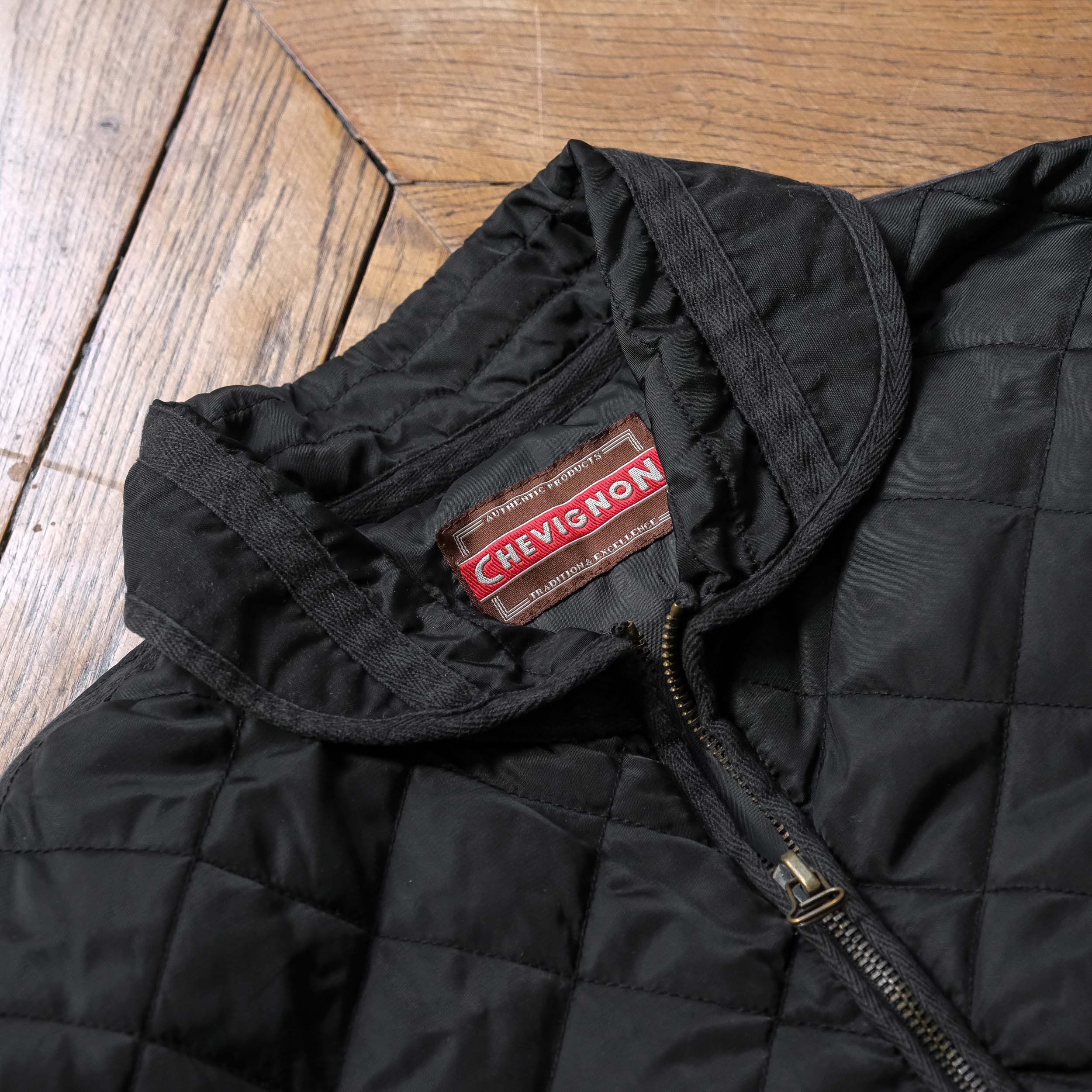 Iconic Chevignon 90'S Black Cosmo Bomber Jacket
