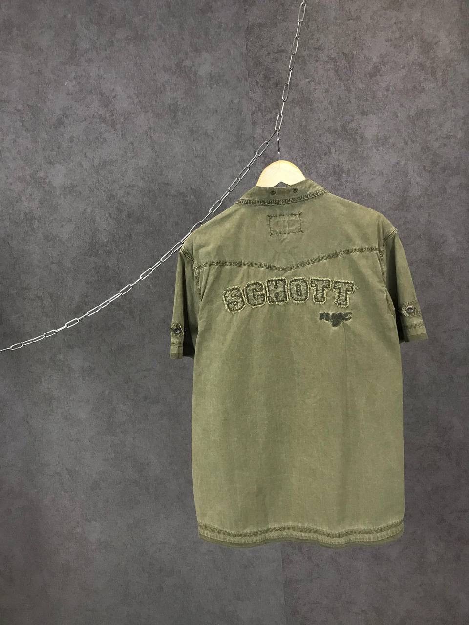 Schott Schott vintage military big logo shirt Size US L / EU 52-54 / 3 - 2 Thumbnail