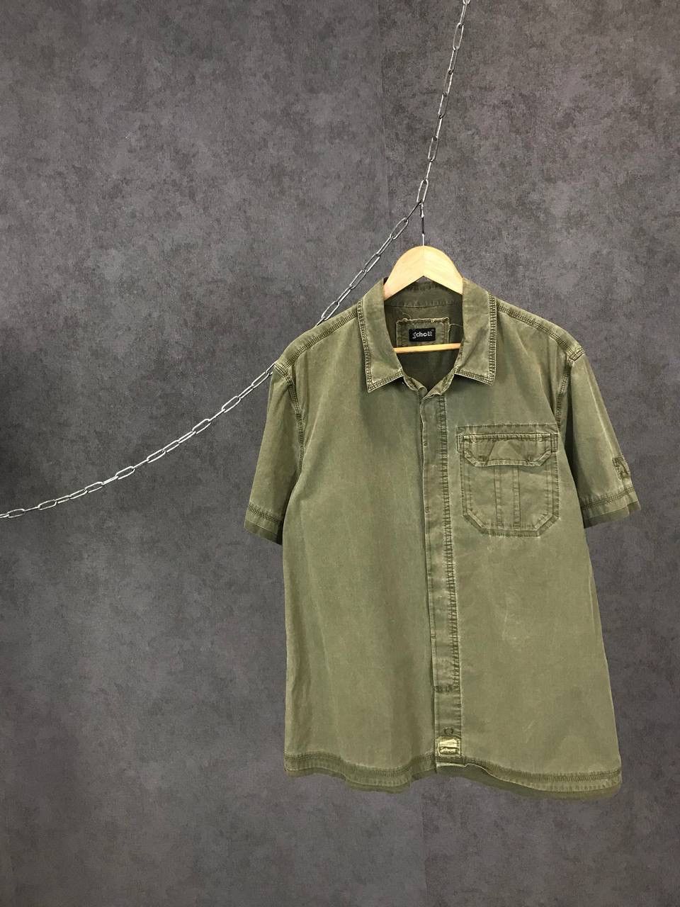 Schott Schott vintage military big logo shirt Size US L / EU 52-54 / 3 - 1 Thumbnail