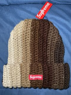 Supreme Supreme Gradient Crochet Beanie Brown | Grailed