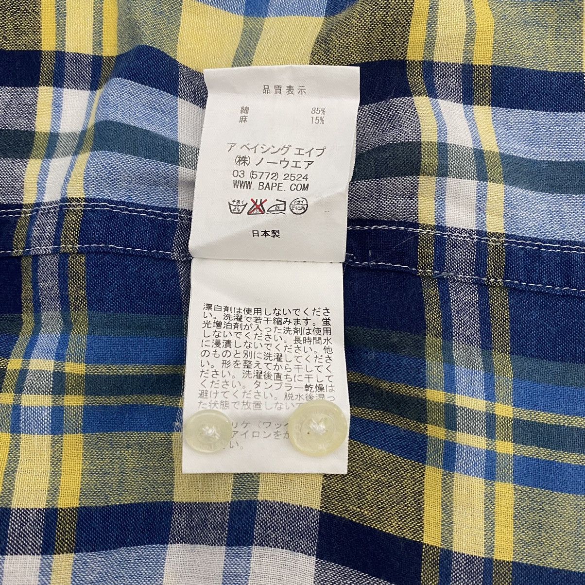 Bape One Point Plaid BD S/S Shirt Size US M / EU 48-50 / 2 - 8 Thumbnail