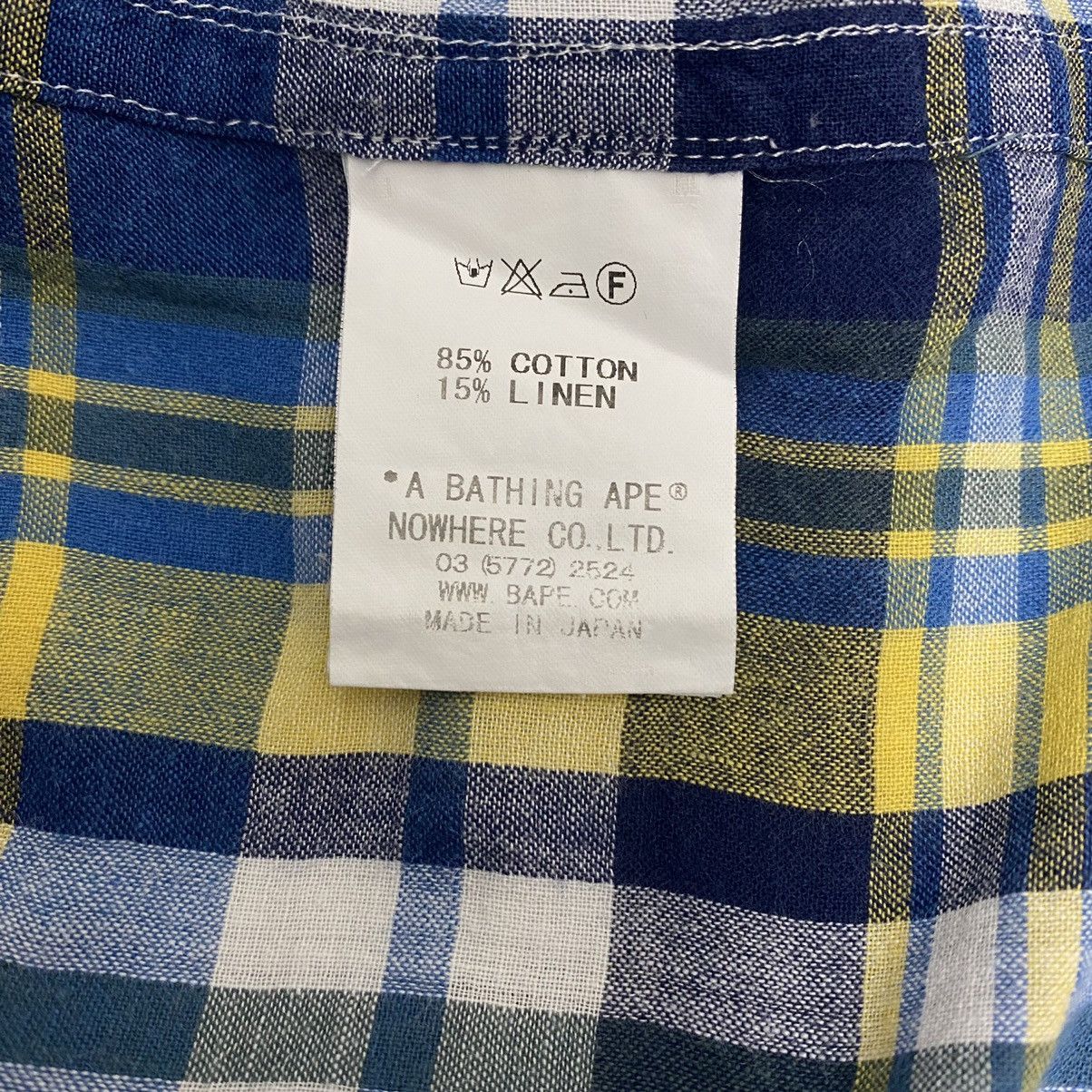 Bape One Point Plaid BD S/S Shirt Size US M / EU 48-50 / 2 - 7 Thumbnail