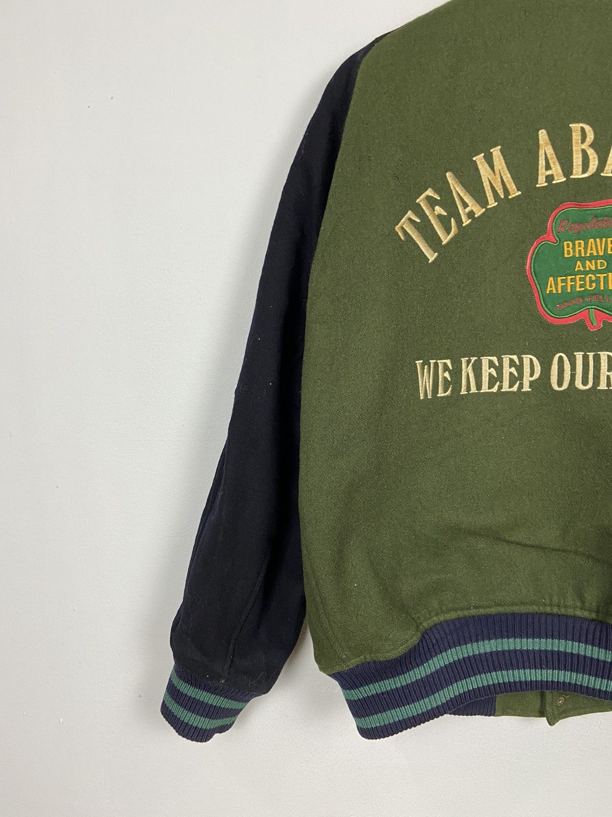 ABAHOUSE Vintage Abahouse Team Abahouse Woolen Varsity Jacket Size US L / EU 52-54 / 3 - 3 Thumbnail