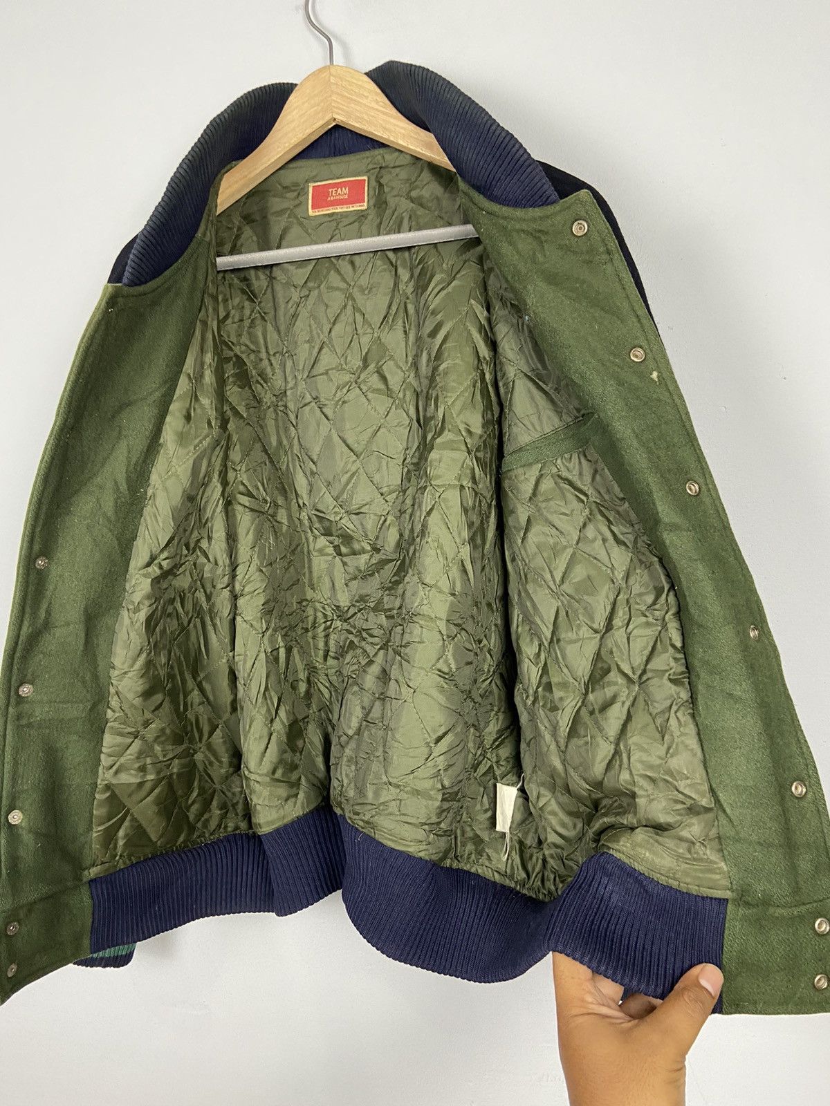ABAHOUSE Vintage Abahouse Team Abahouse Woolen Varsity Jacket Size US L / EU 52-54 / 3 - 14 Thumbnail