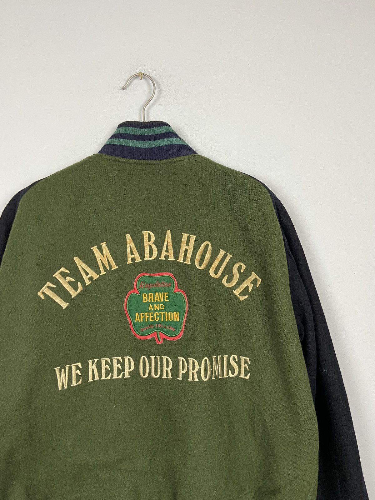 ABAHOUSE Vintage Abahouse Team Abahouse Woolen Varsity Jacket Size US L / EU 52-54 / 3 - 2 Thumbnail